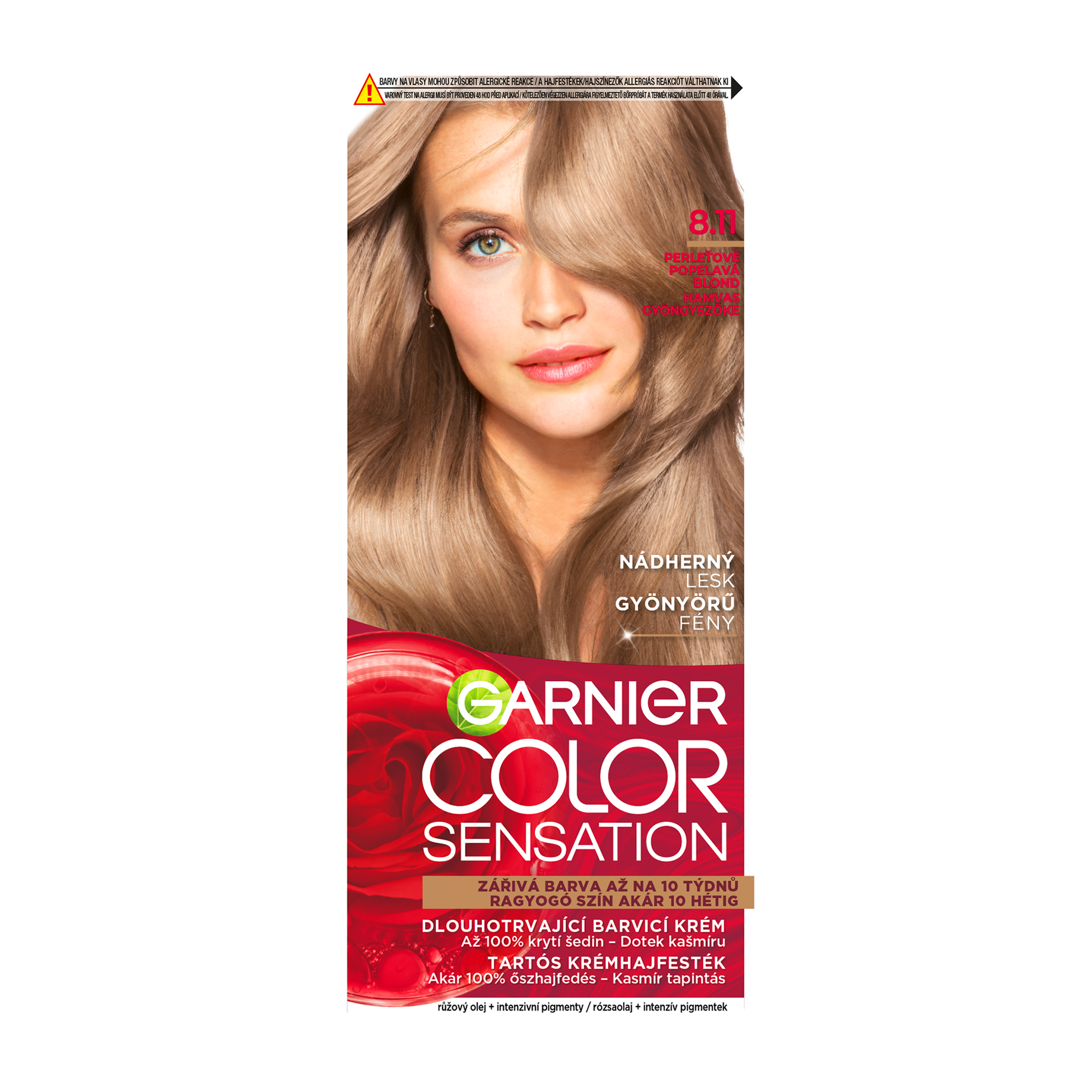 Barva na vlasy Color Sensation 8.11 perleťově popelavá blond