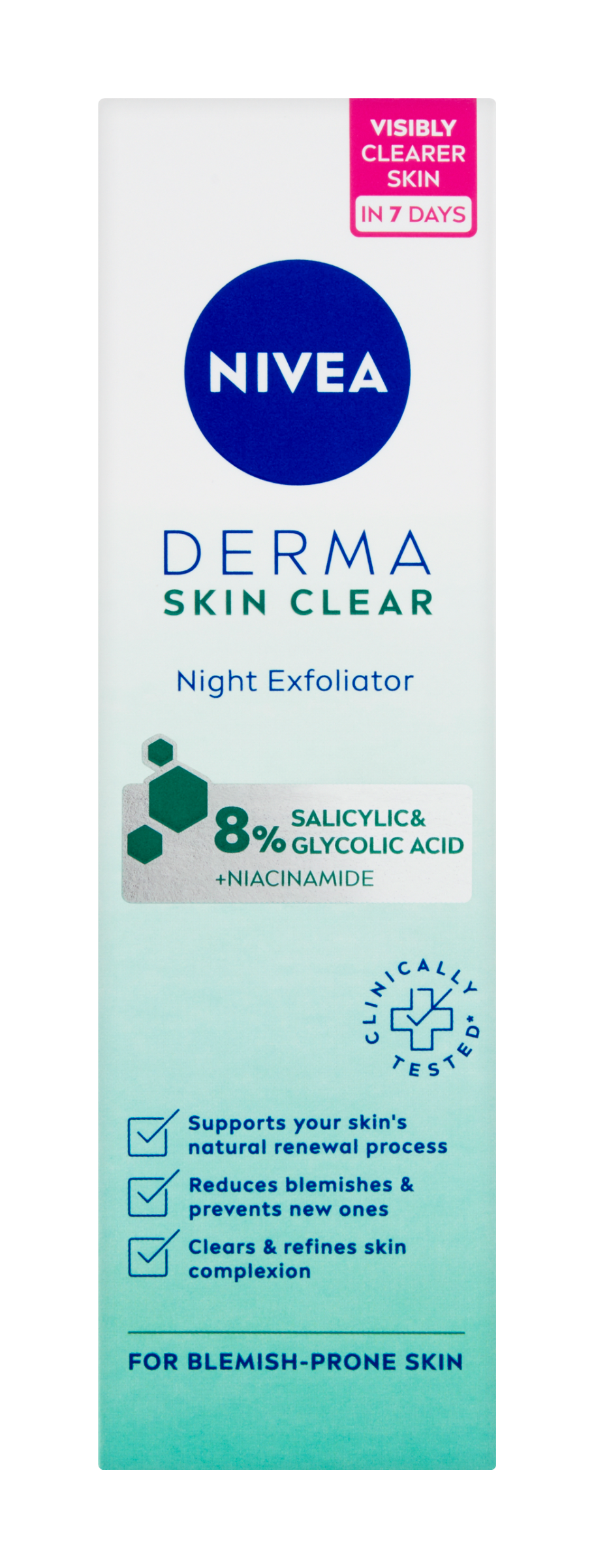 Noční exfoliační pleťový peeling Derma Skin Clear 