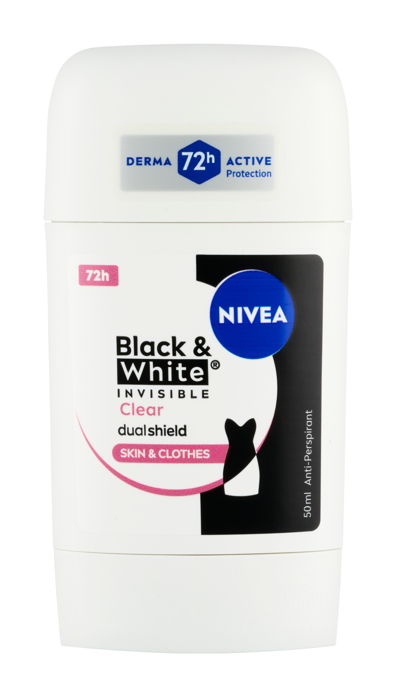 Antiperspirant tuhý pro ženy Black&White Invisible Clear