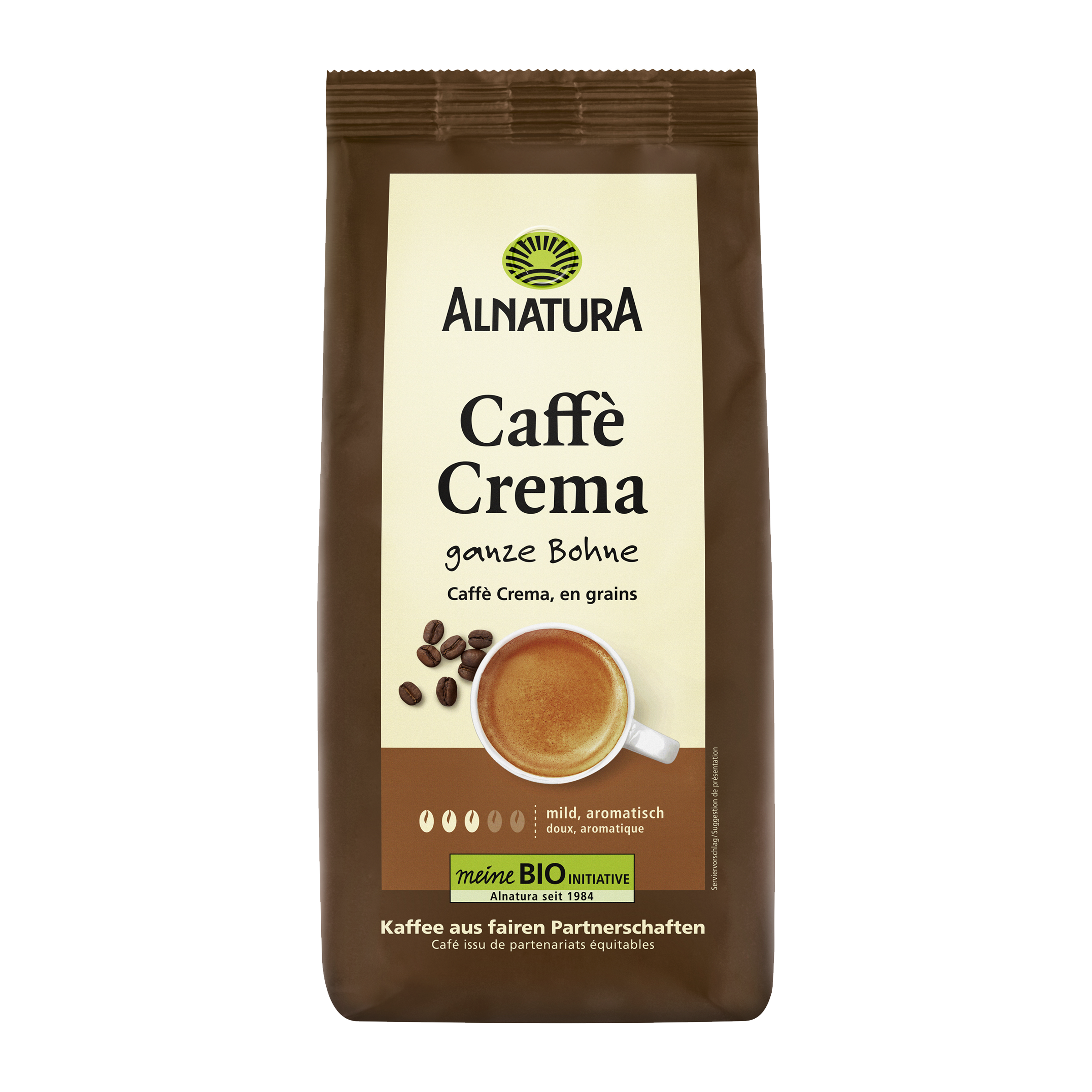 BIO Zrnková káva Caffe Crema 