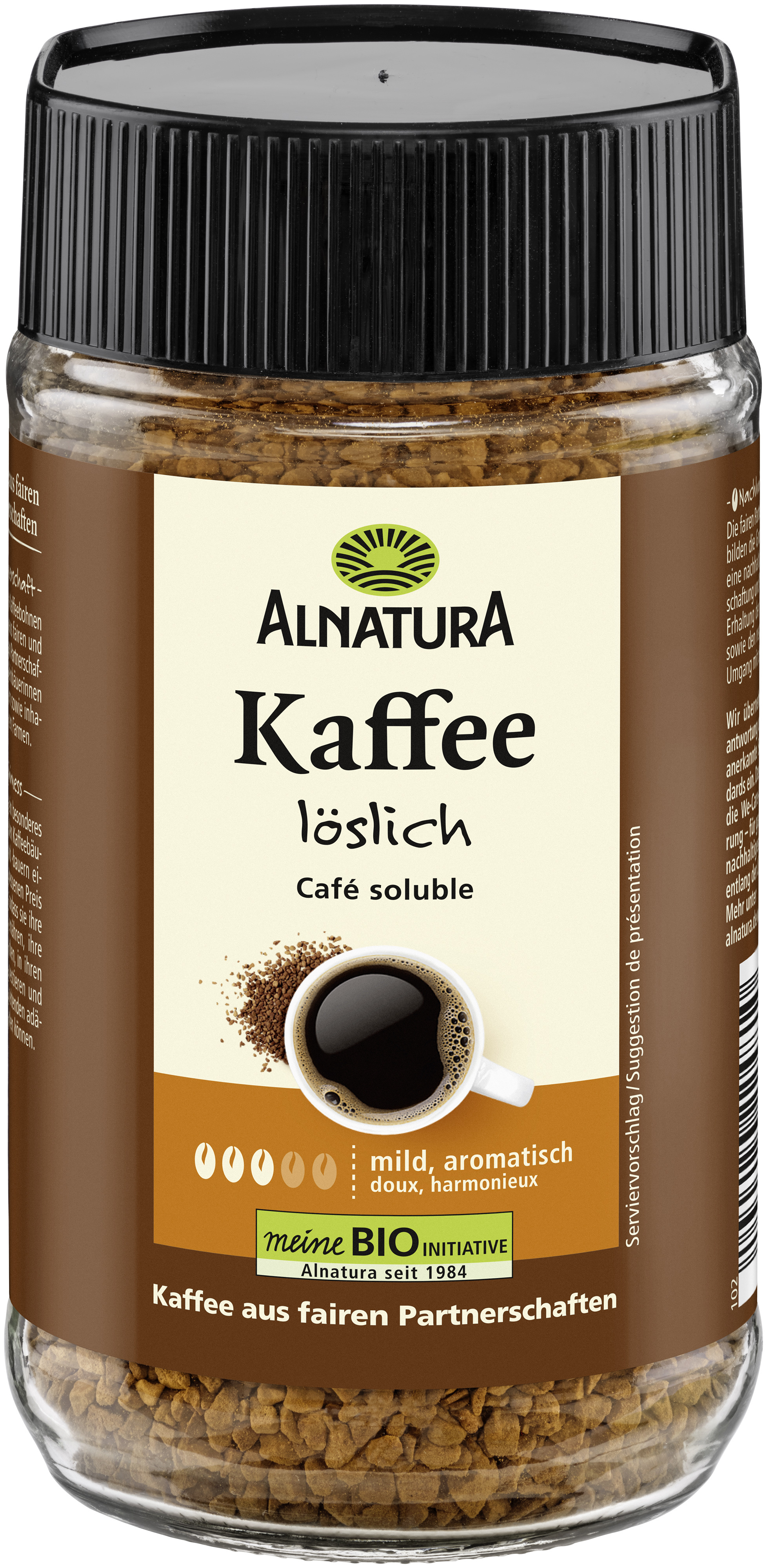 BIO Káva Arabica a Robusta rozpustná 