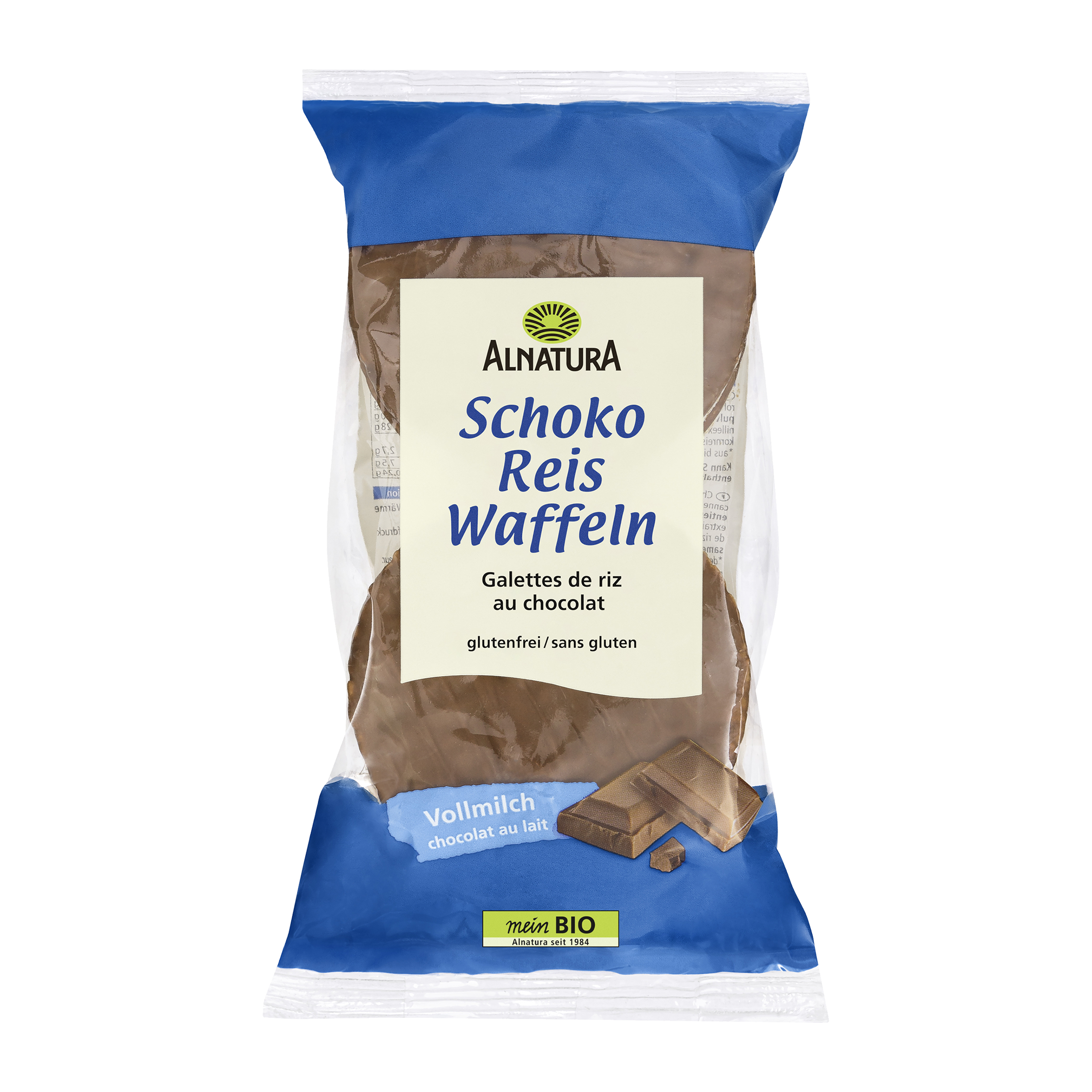 BIO Rýžové chlebíčky s polevou z mléčné čokolády