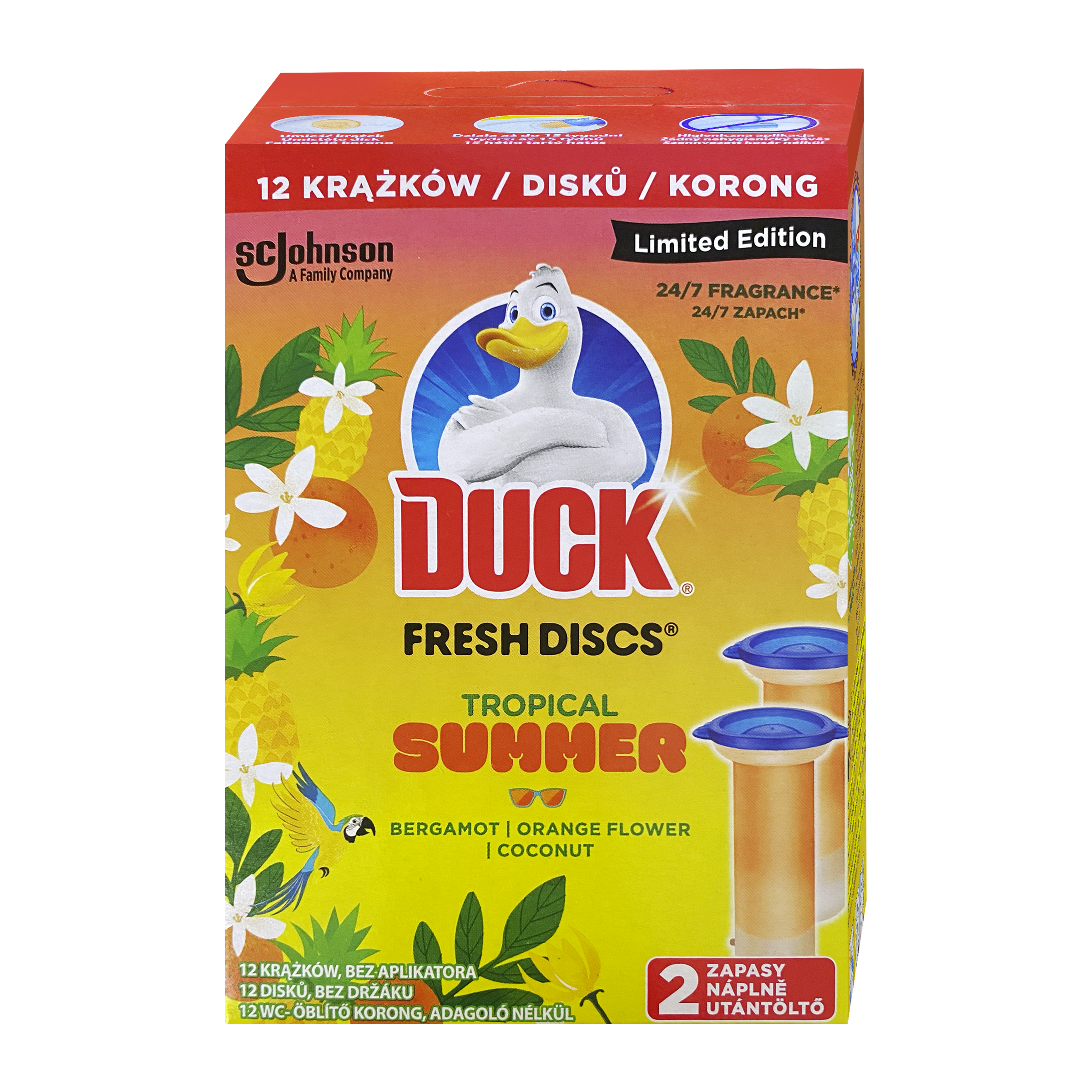 Duck Fresh Discs Tropical Summer náplň 2x 36 ml 72 ml