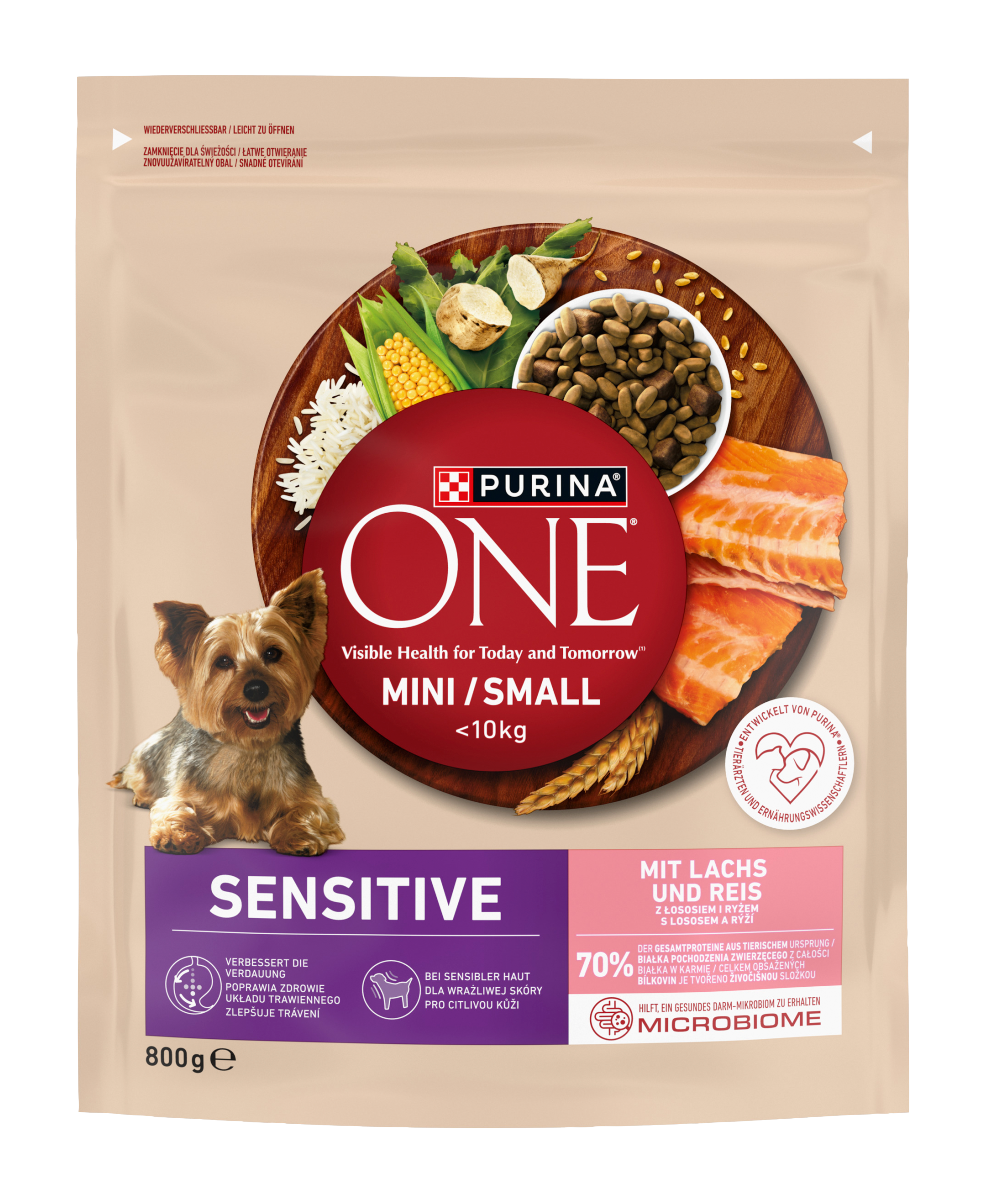 Granule MINI/SMALL Sensitive s lososem a rýží 