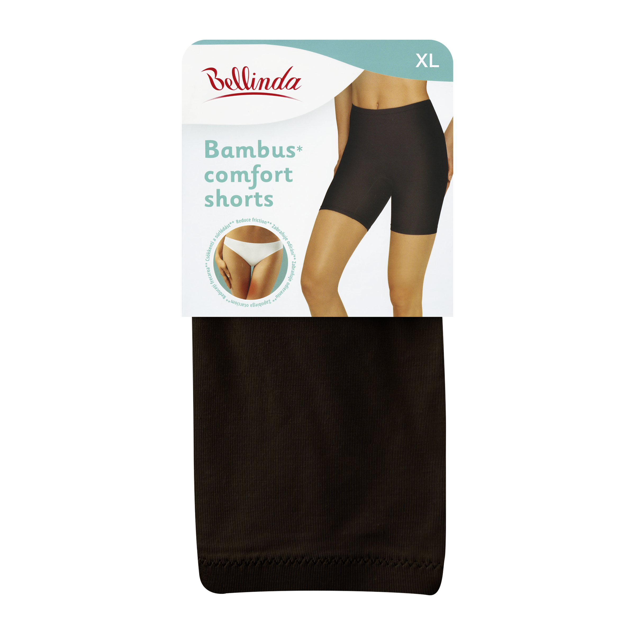 Dámské kalhotky Bambus Comfort Shorts černé vel. XL