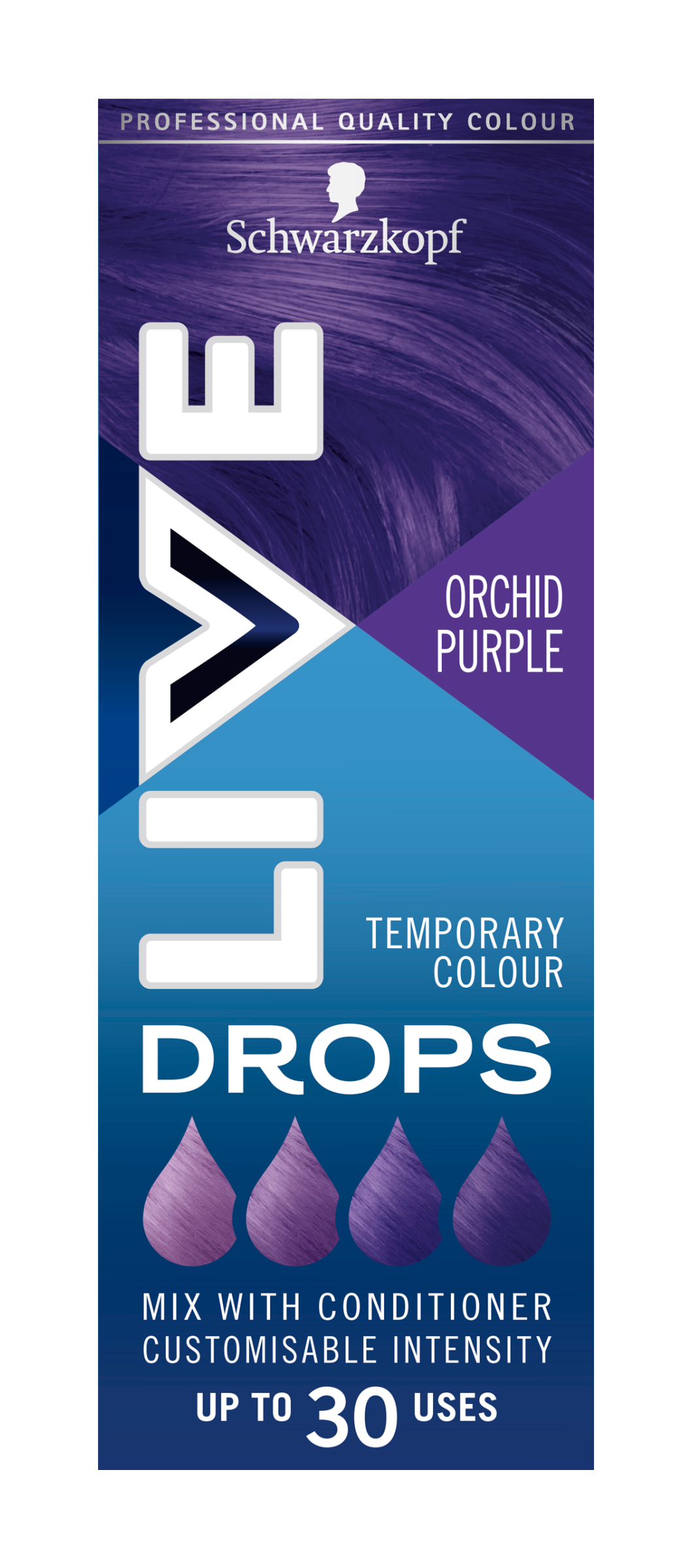 Barvicí šampon Live Drops Orchid Purple