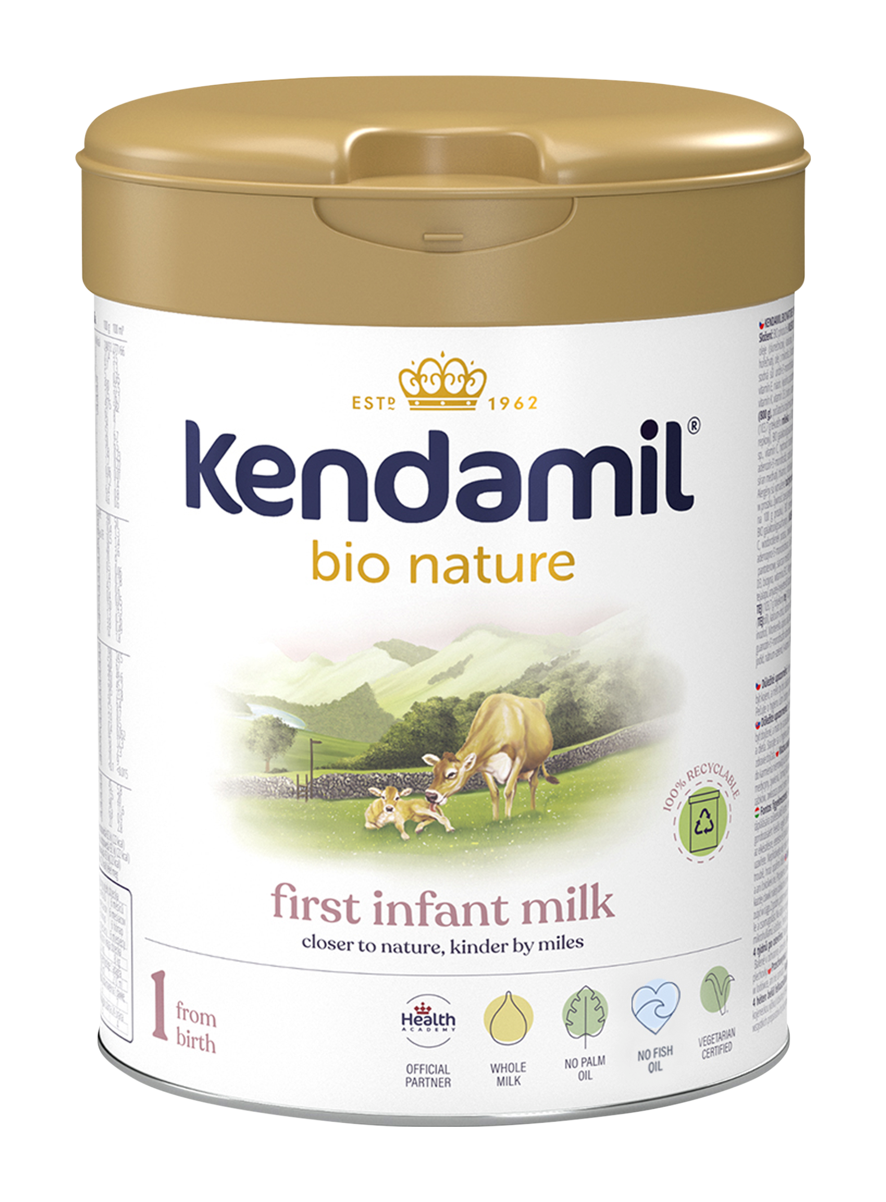 Počáteční mléčná kojenecká výživa BIO Nature 1