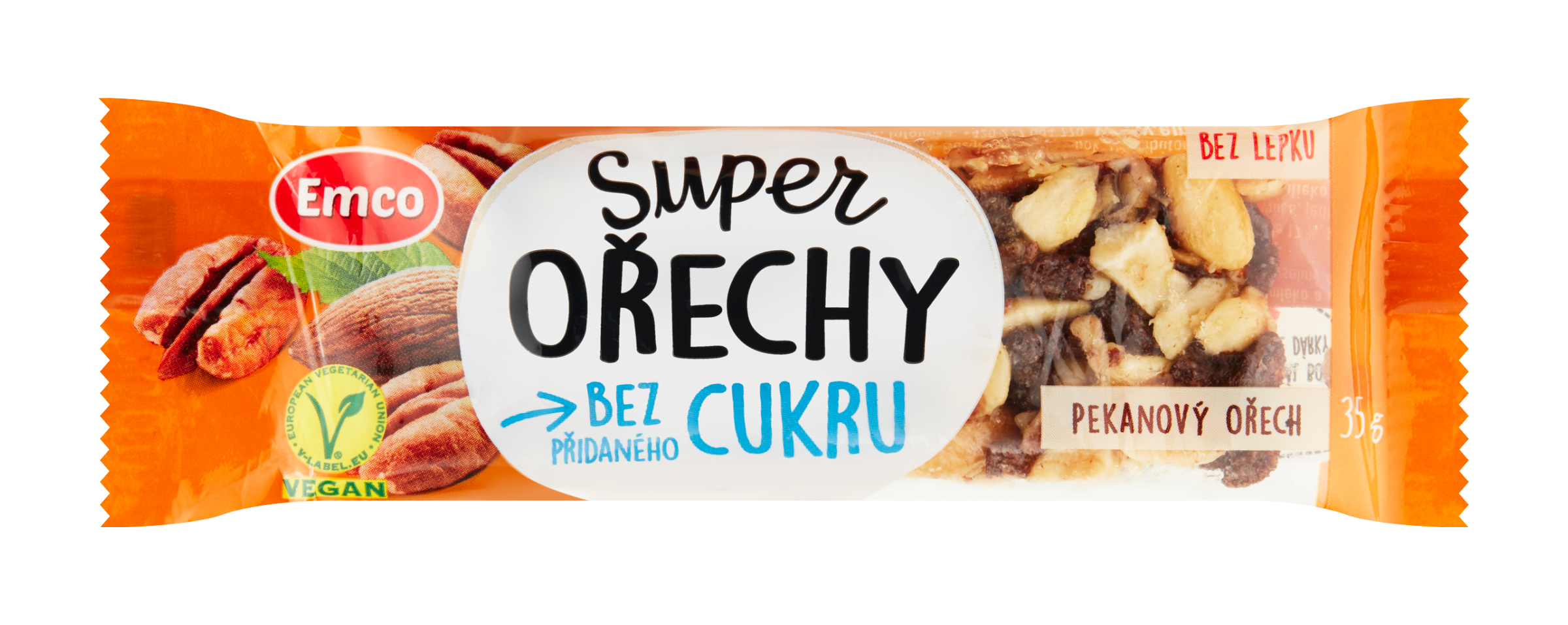 Tyčinka Super ořechy - pekanový ořech