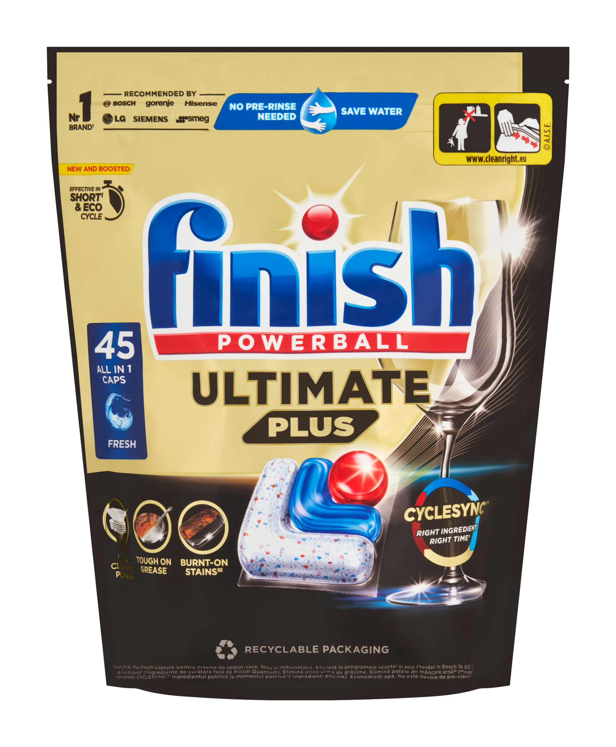 Tablety do myčky nádobí Ultimate Plus All in 1 Fresh