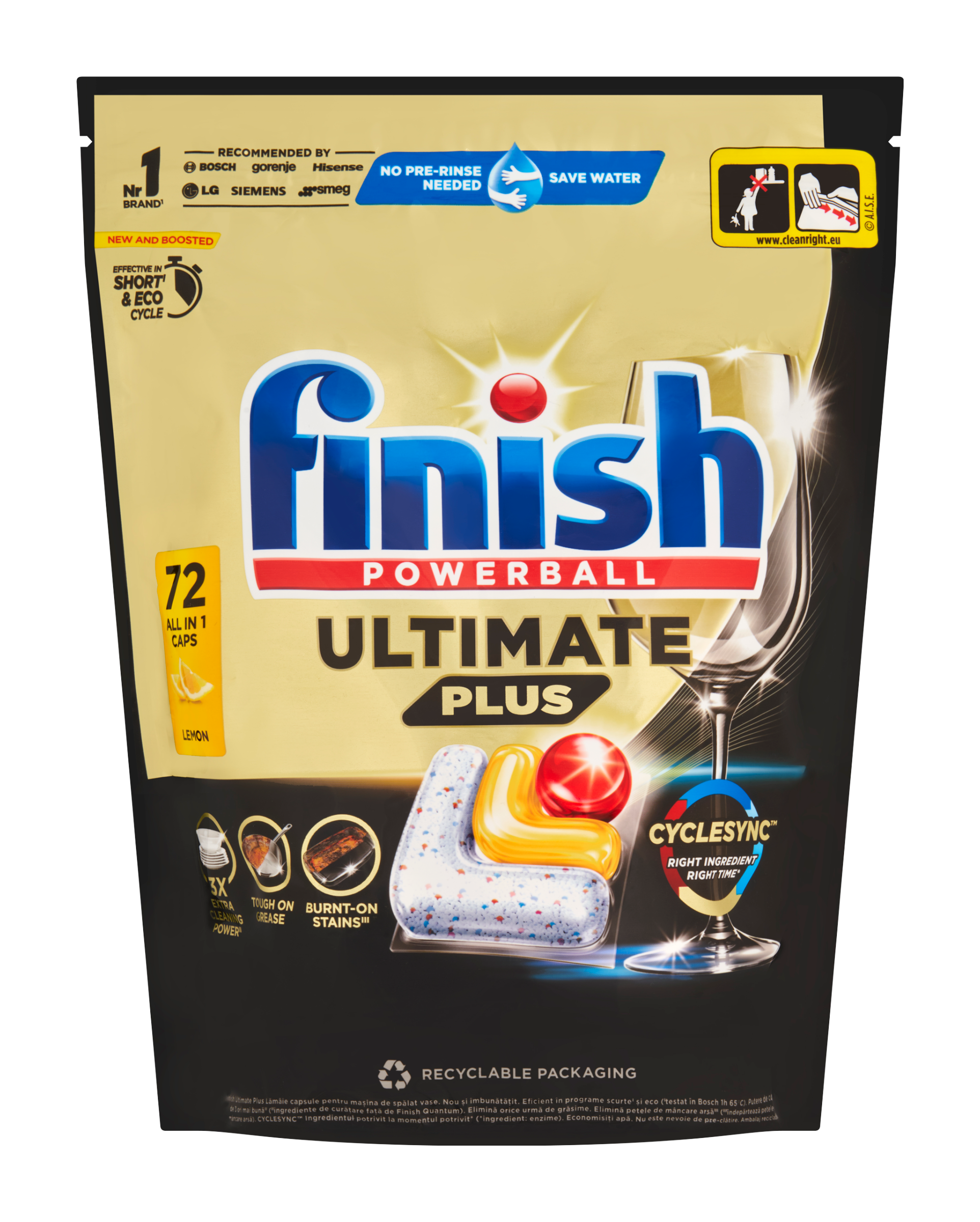 Tablety do myčky Ultimate Plus All in 1 Lemon 