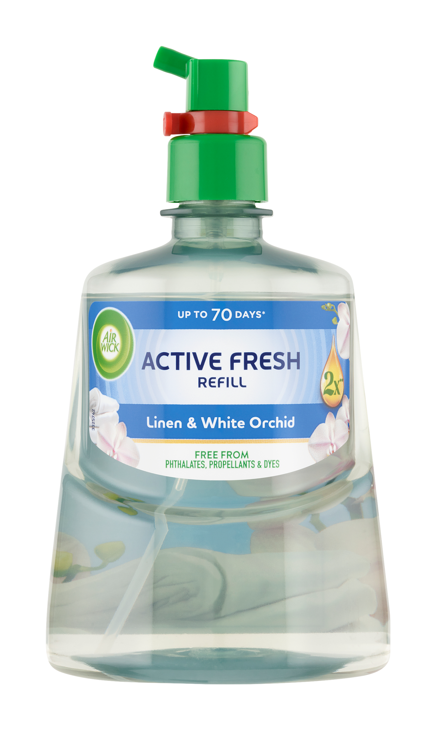 Náplň na vodní bázi do automatického difuzéru Active Fresh Prádlo a bílá orchidej