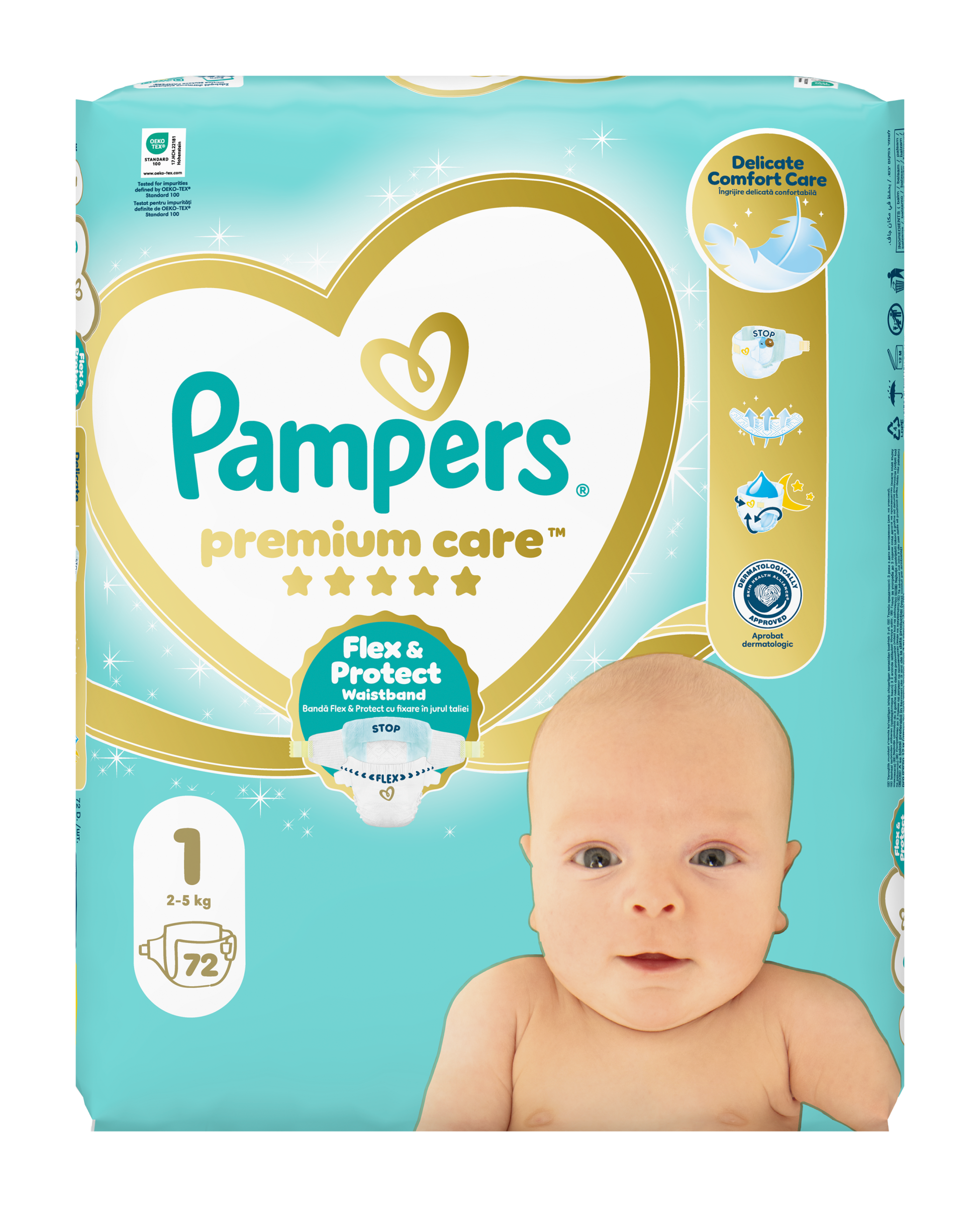 Pleny Premium Care, 2–5 kg, vel. 1 72 ks