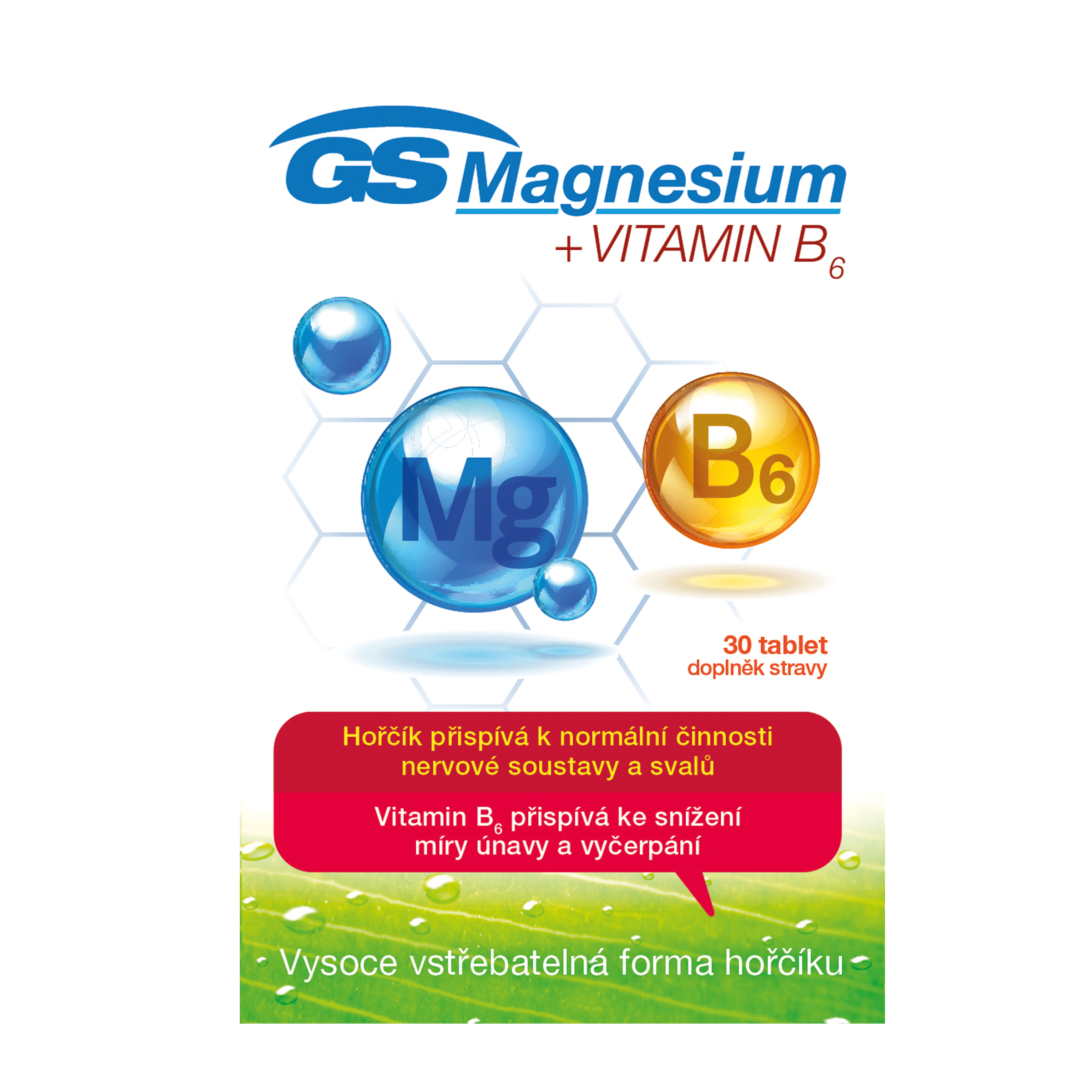 Magnesium s vitaminem B6, doplněk stravy