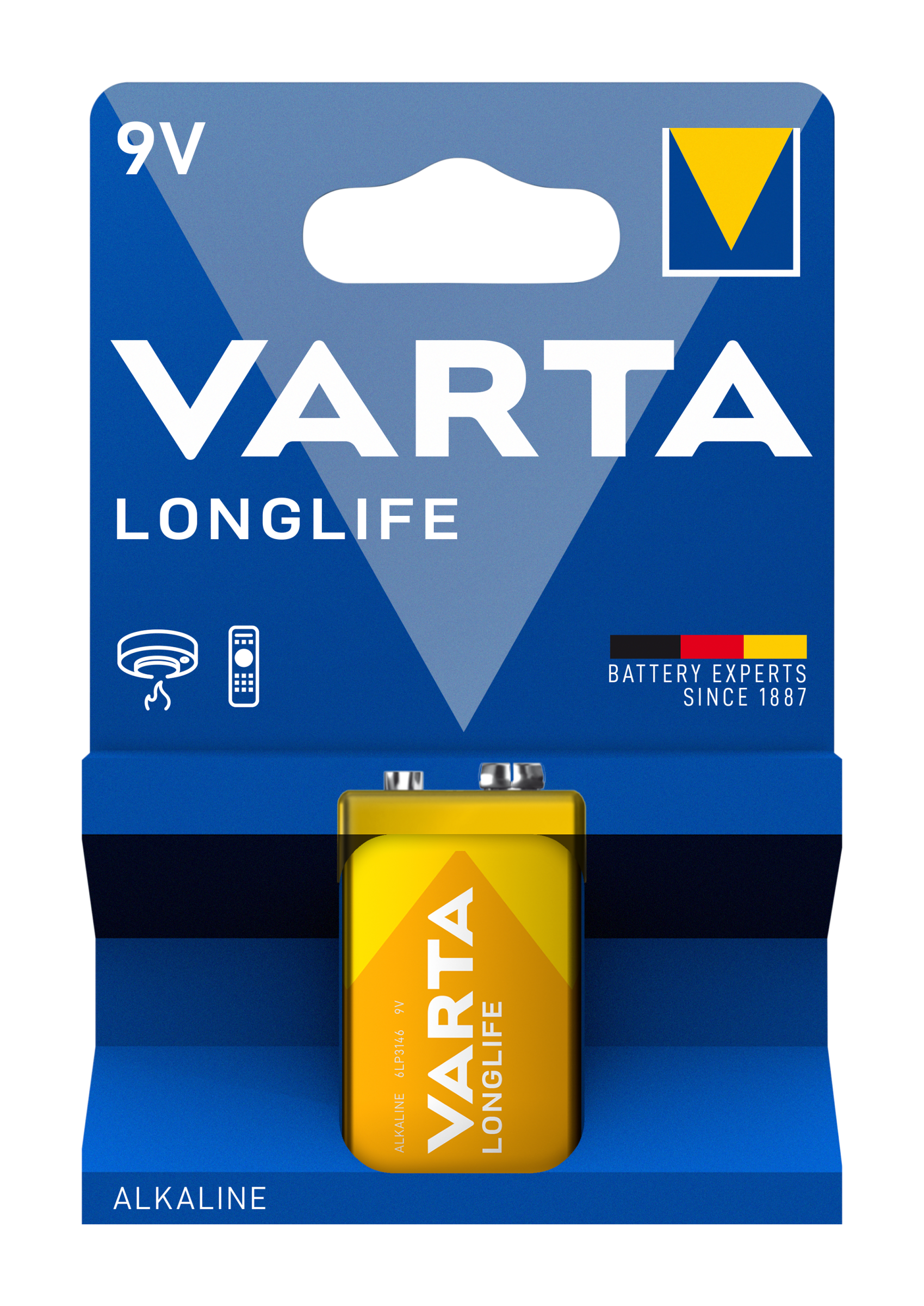 Alkalická baterie Longlife 9V