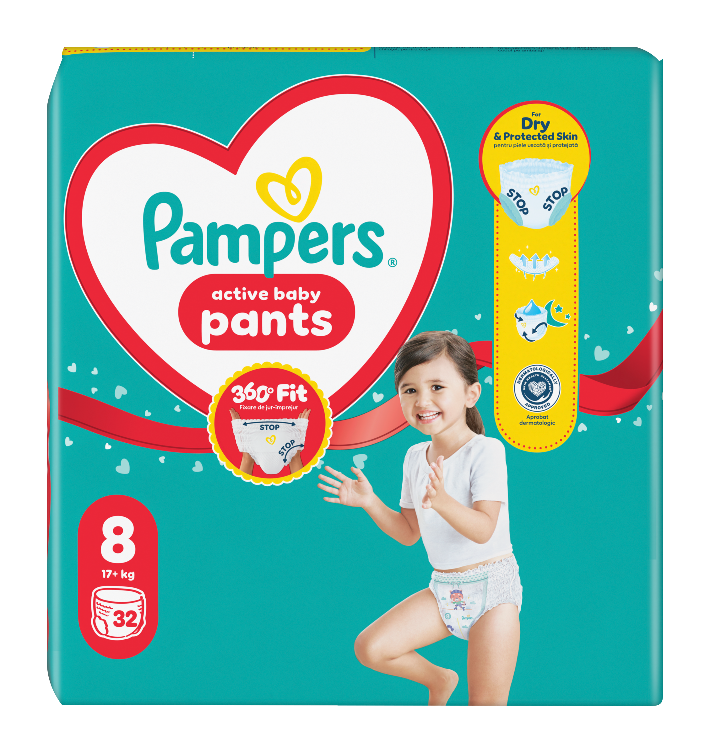 Plenkové kalhotky Active Baby, 19+ kg, vel. 8, Jumbo-Pack