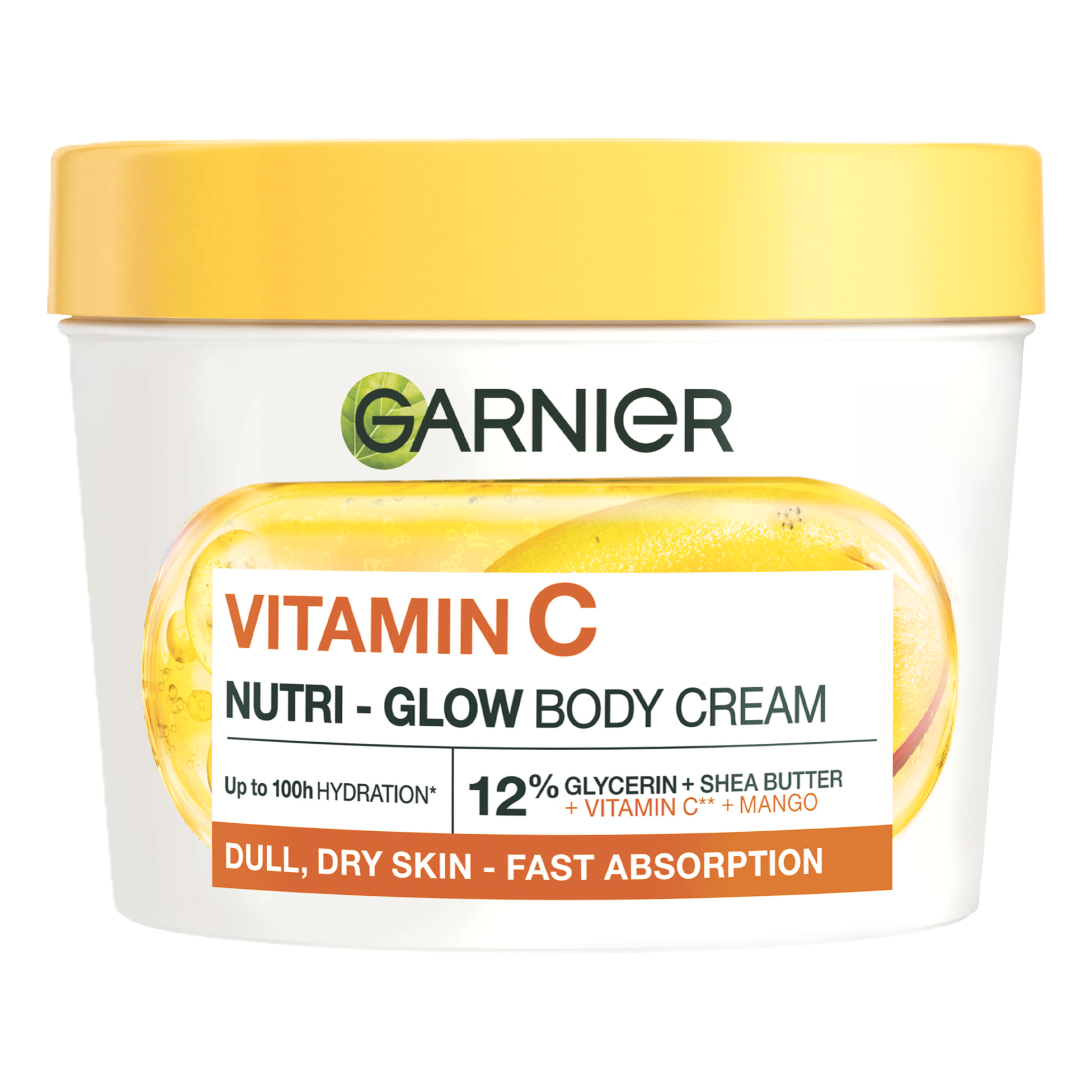 Tělový krém Body Food Glow Cream na rozjasnění pokožky Mango + Vitamin C
