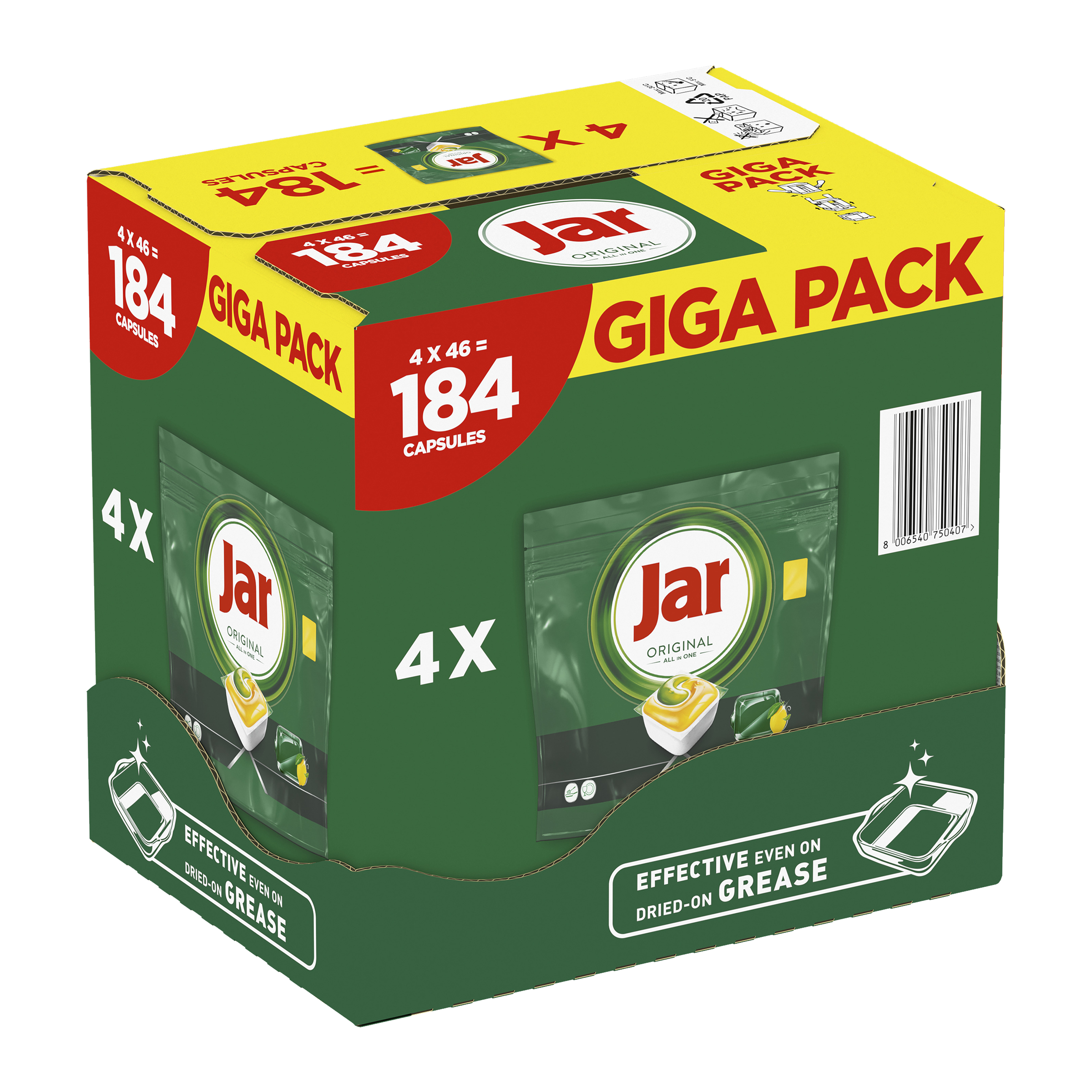 Tablety do myčky All In One Lemon 184 ks