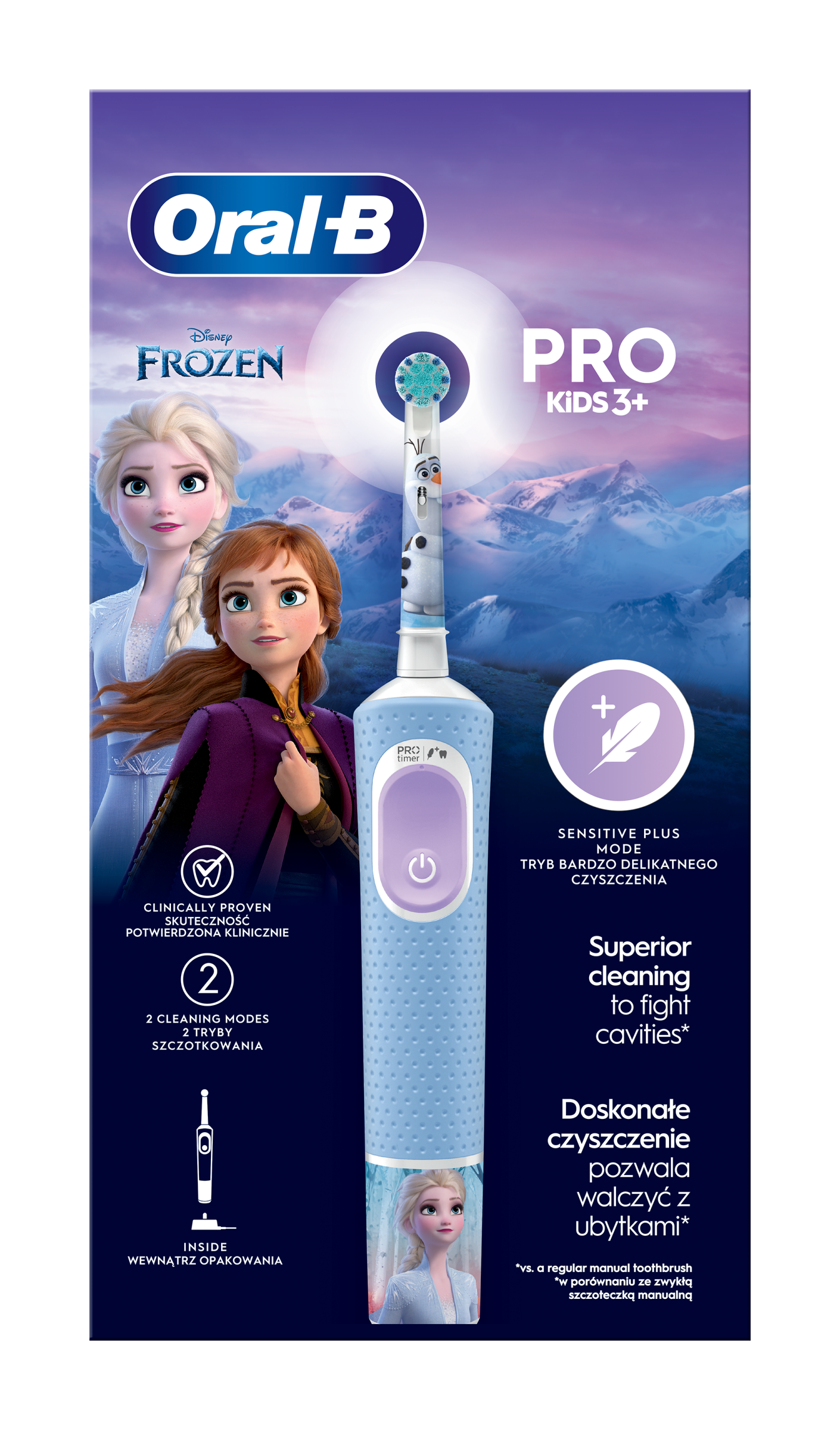 Elektrický zubní kartáček Frozen Pro Kids 3+