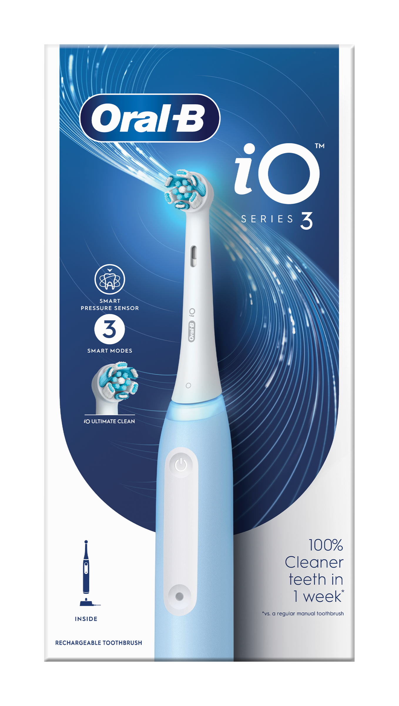 Elektrický zubní kartáček Oral-B iO 3 Blue Design Braun 