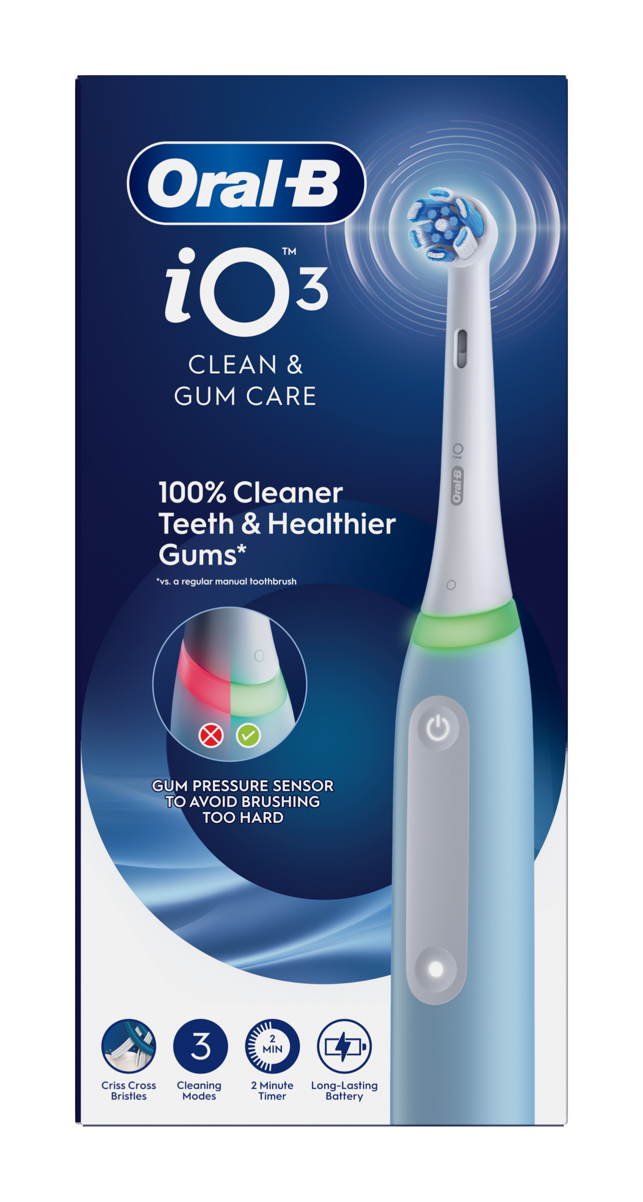 Elektrický zubní kartáček Oral-B iO 3 Blue Design Braun 