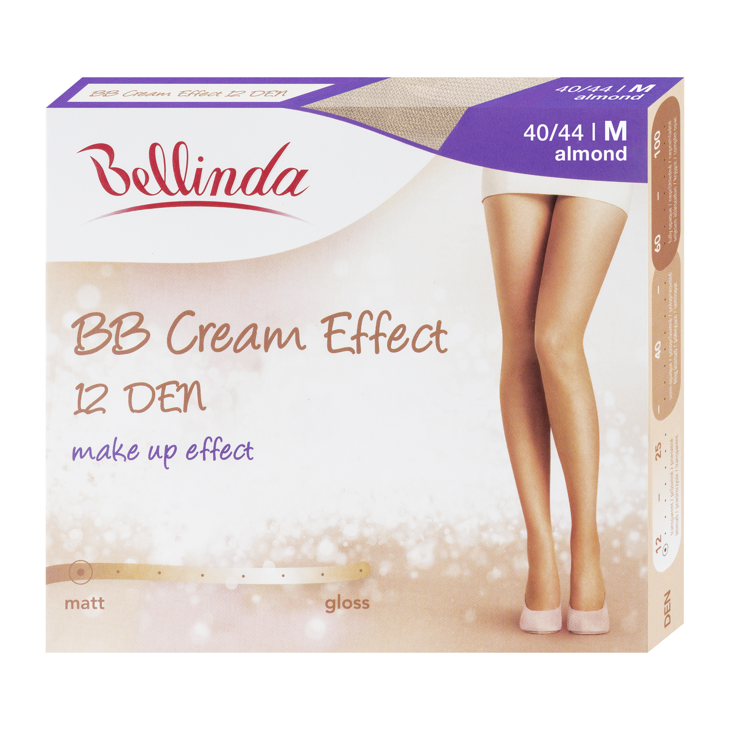 Punčochové kalhoty BB Cream Effect almond 12 DEN vel. M