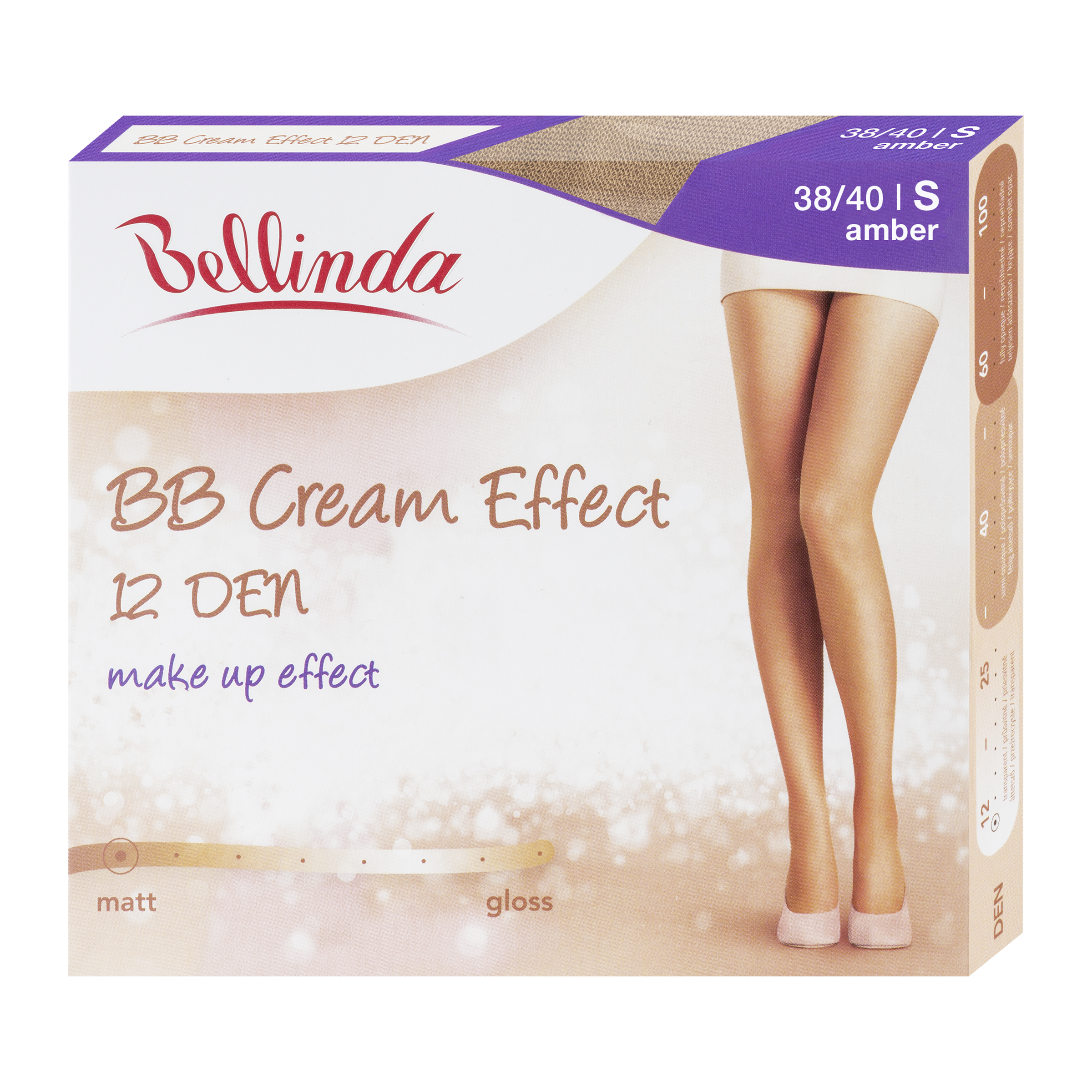 Punčochové kalhoty BB Cream Effect amber 12 DEN vel. S