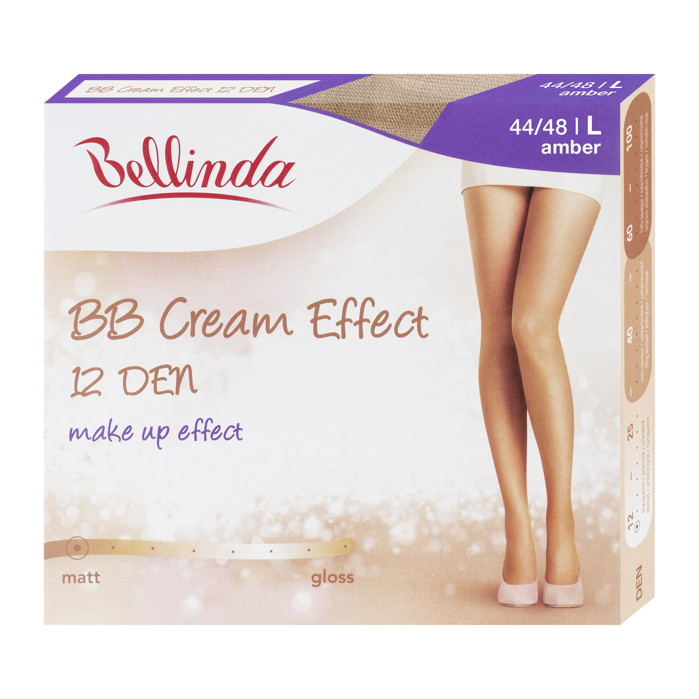 Punčochové kalhoty BB Cream Effect amber 12 DEN vel. L