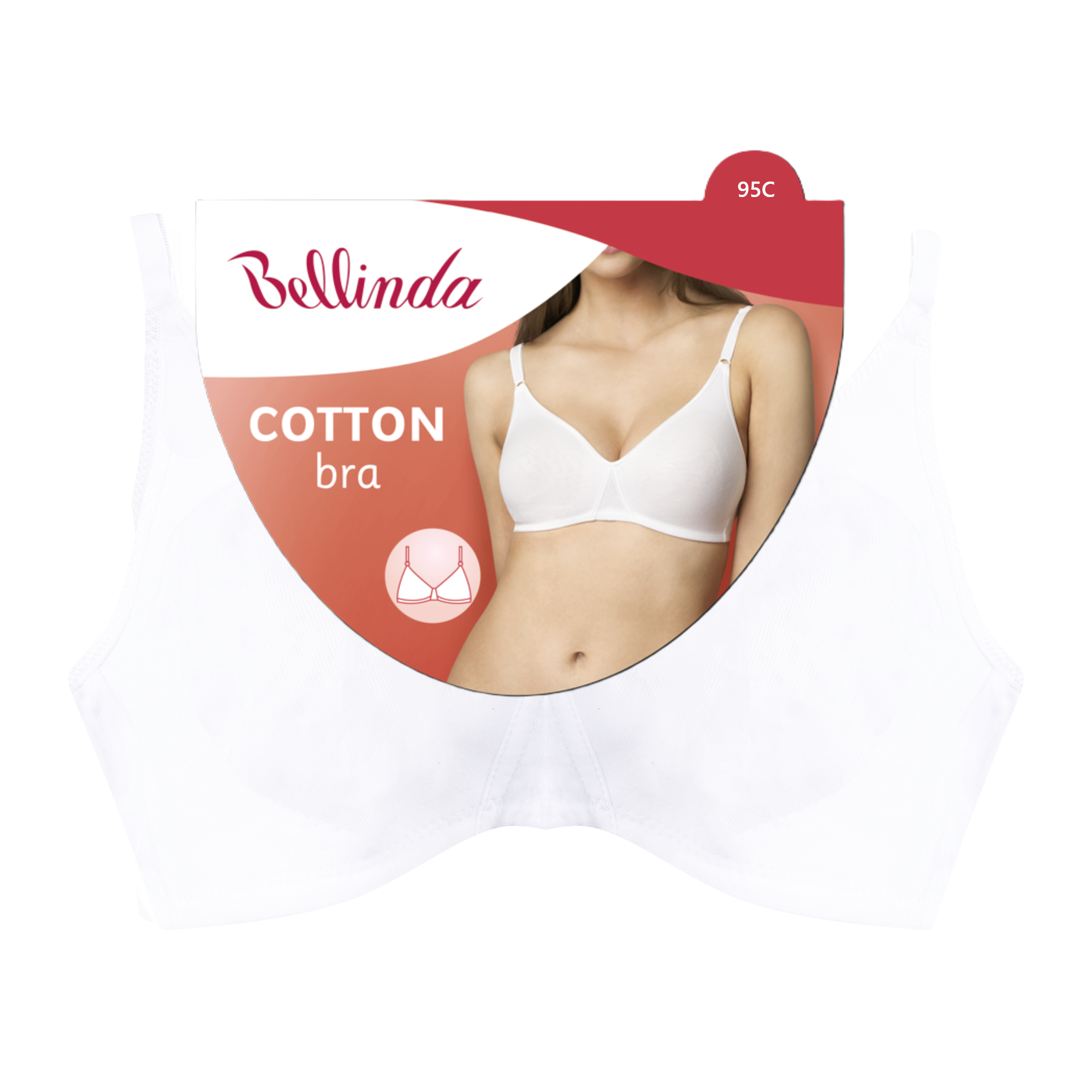 Dámská podprsenka COTTON BRA bílá - BELLINDA bílá 95C