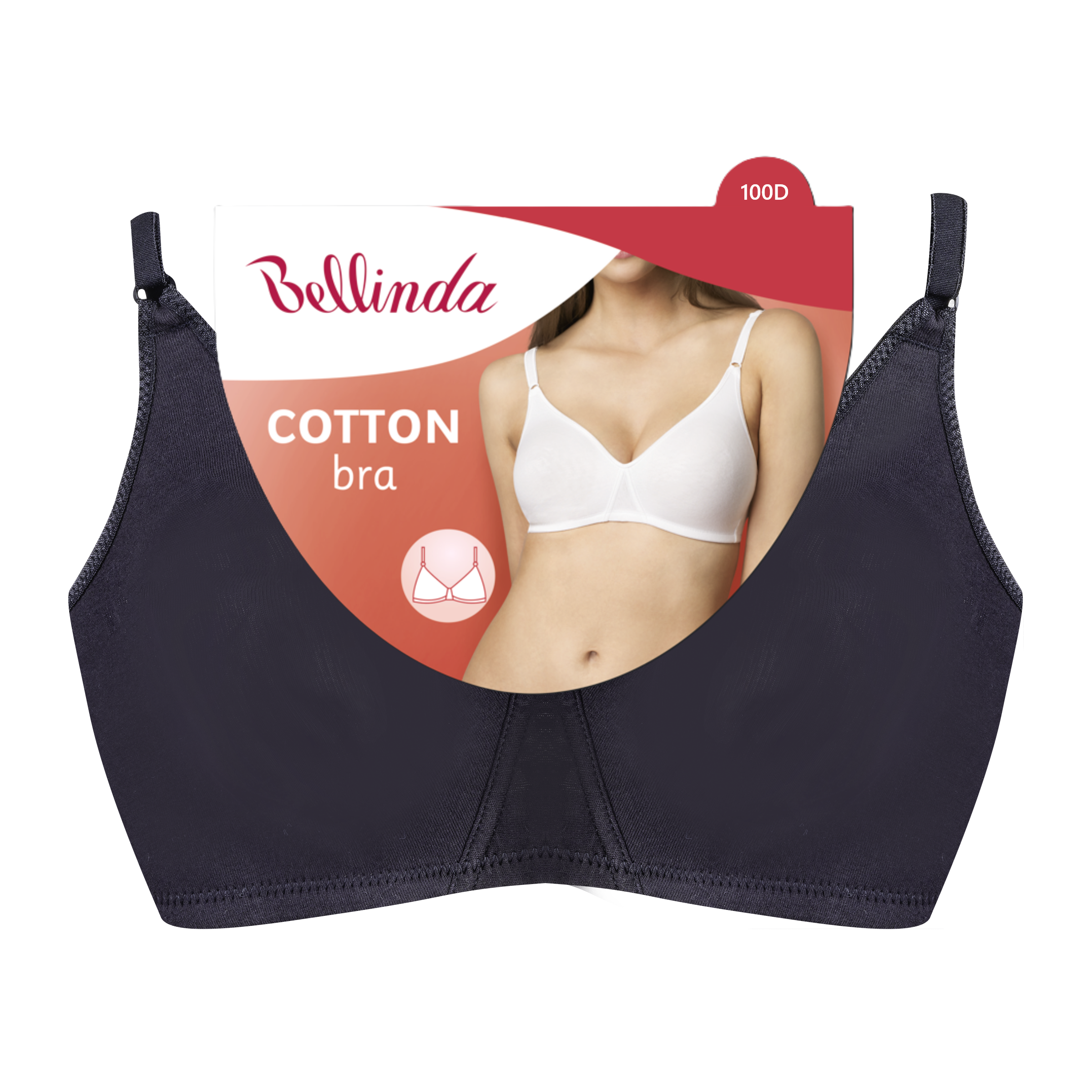 Bellinda Podprsenka Cotton černá 100D