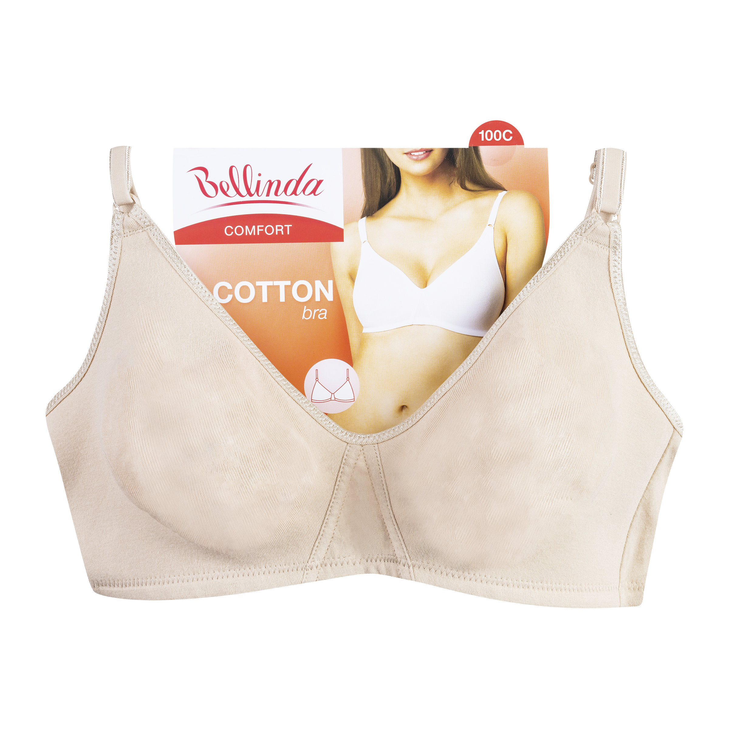 Podprsenka Cotton tělová 100C