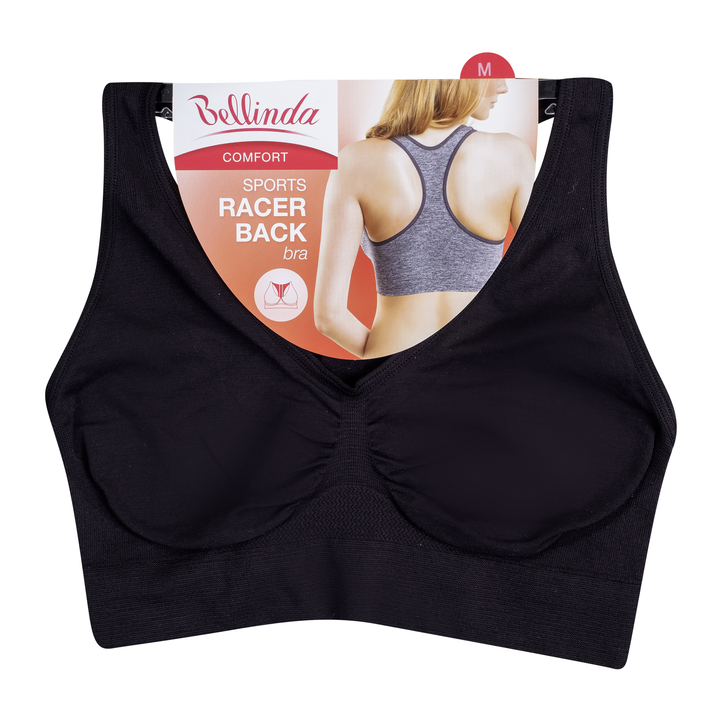 Bellinda Podprsenka Sports Racer Back černá M