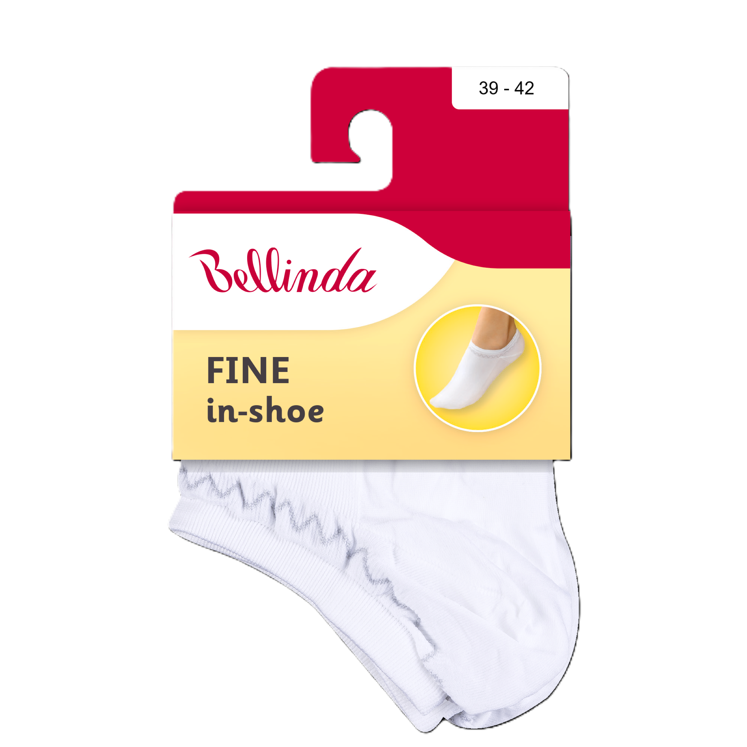 Dámské ponožky Fine in-shoe bílé 39/42