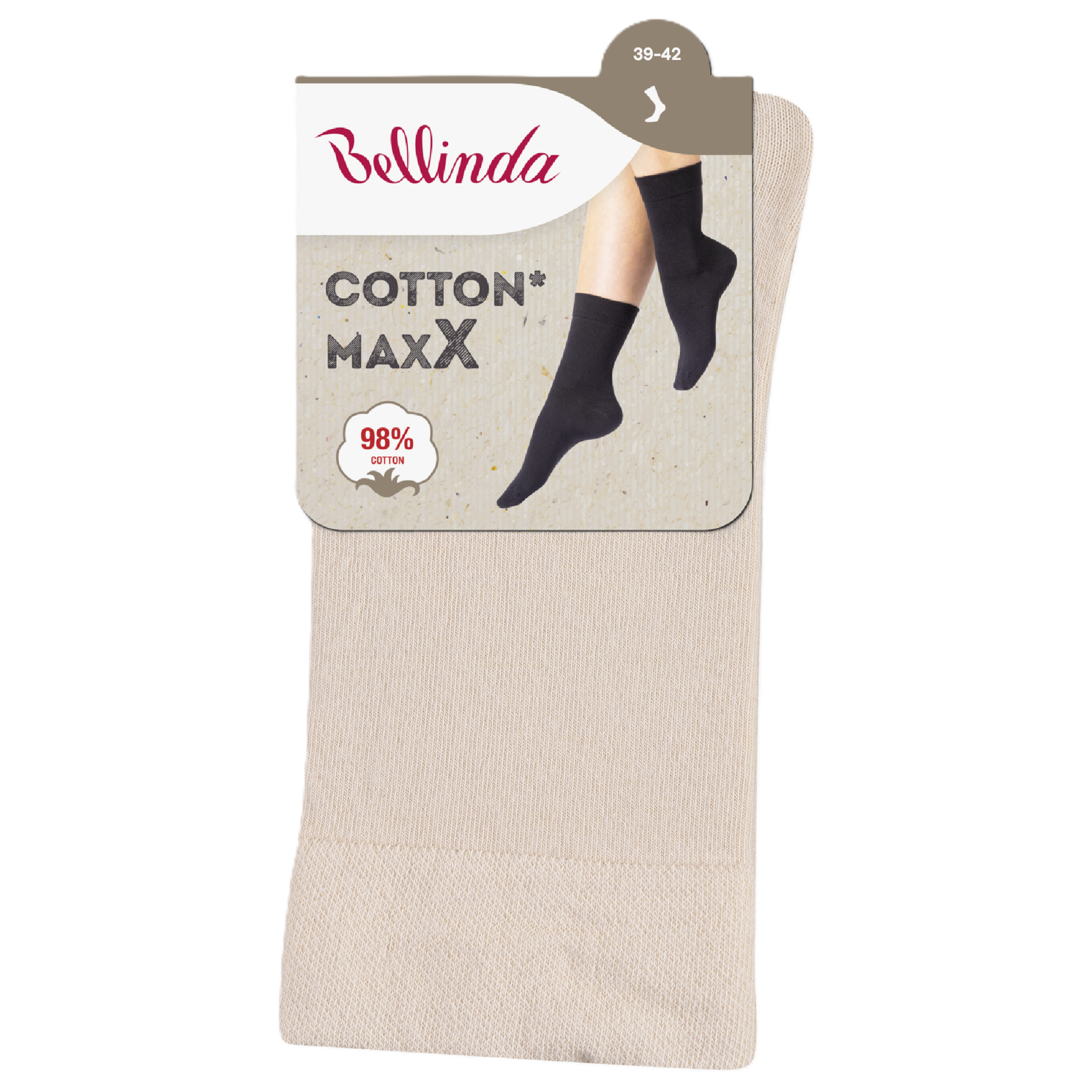 Bellinda Dámské ponožky Cotton Maxx, béžové 39/42
