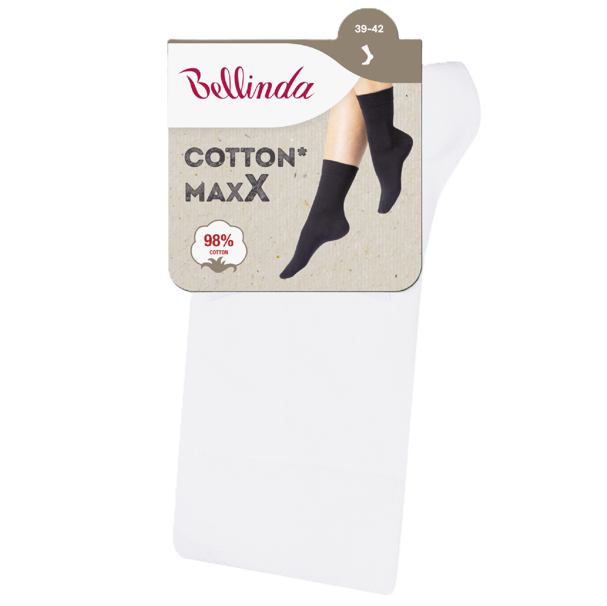 Bellinda COTTON MAXX vel. 39/42 dámské ponožky 1 pár bílé