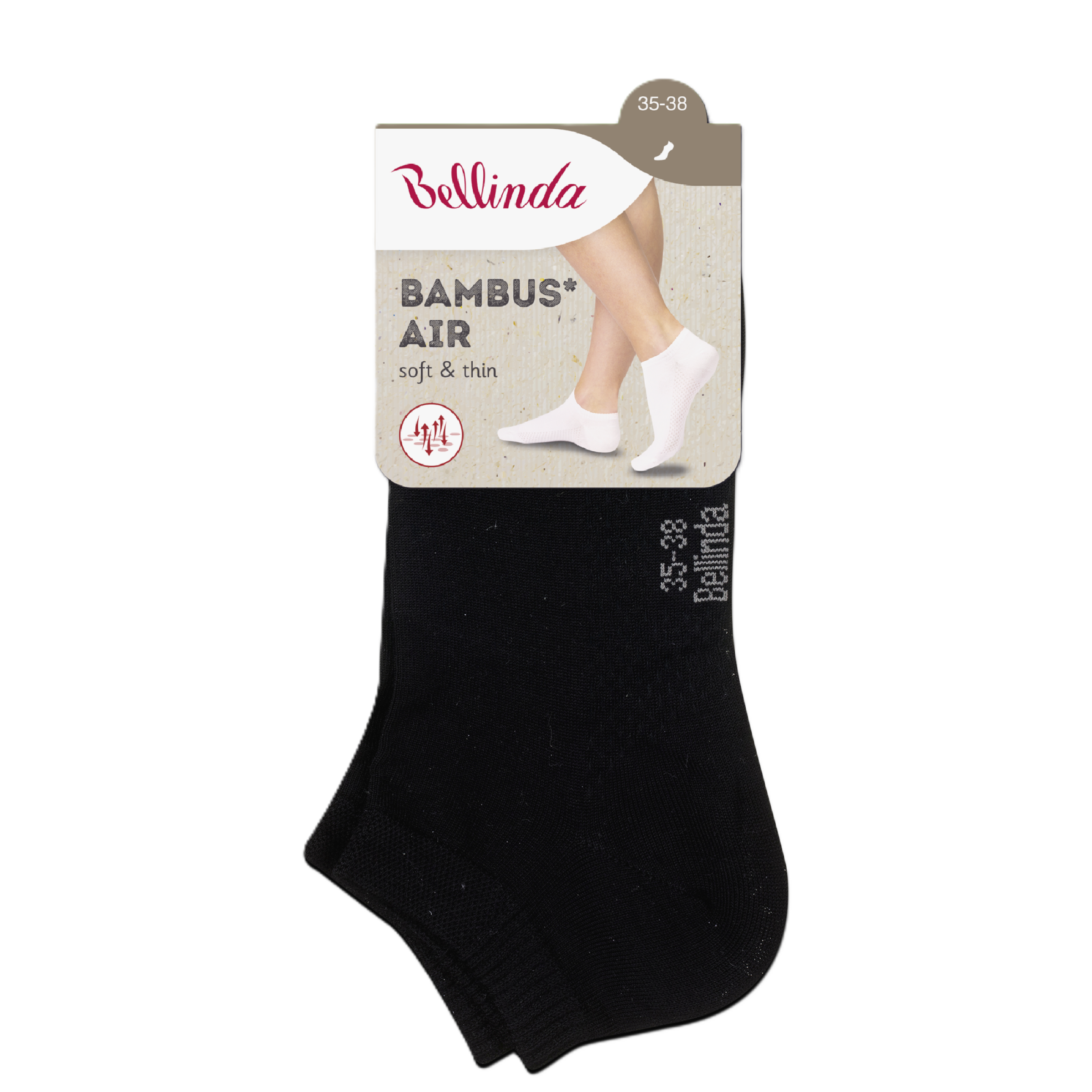 Dámské ponožky Bambus Air, černé 35/38