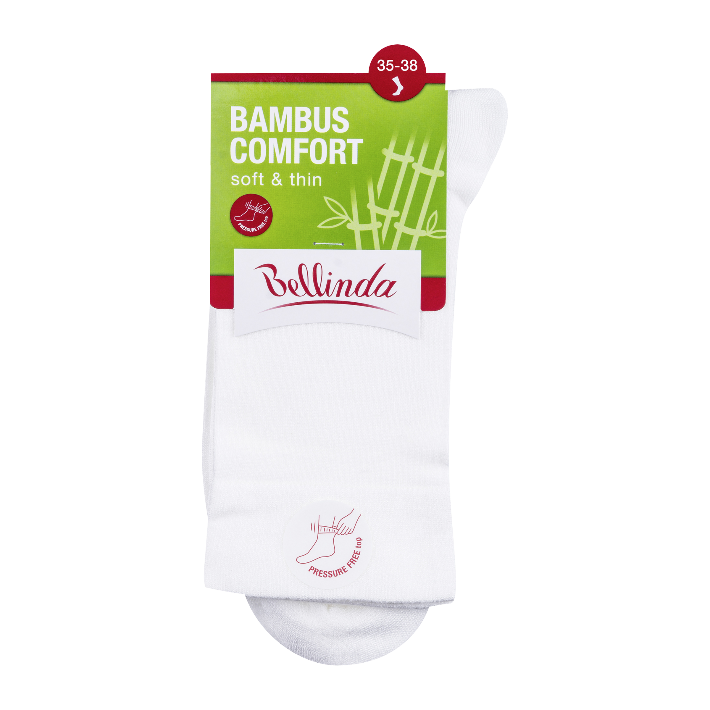 Dámské ponožky Bambus Comfort, bílé, vel. 35-38