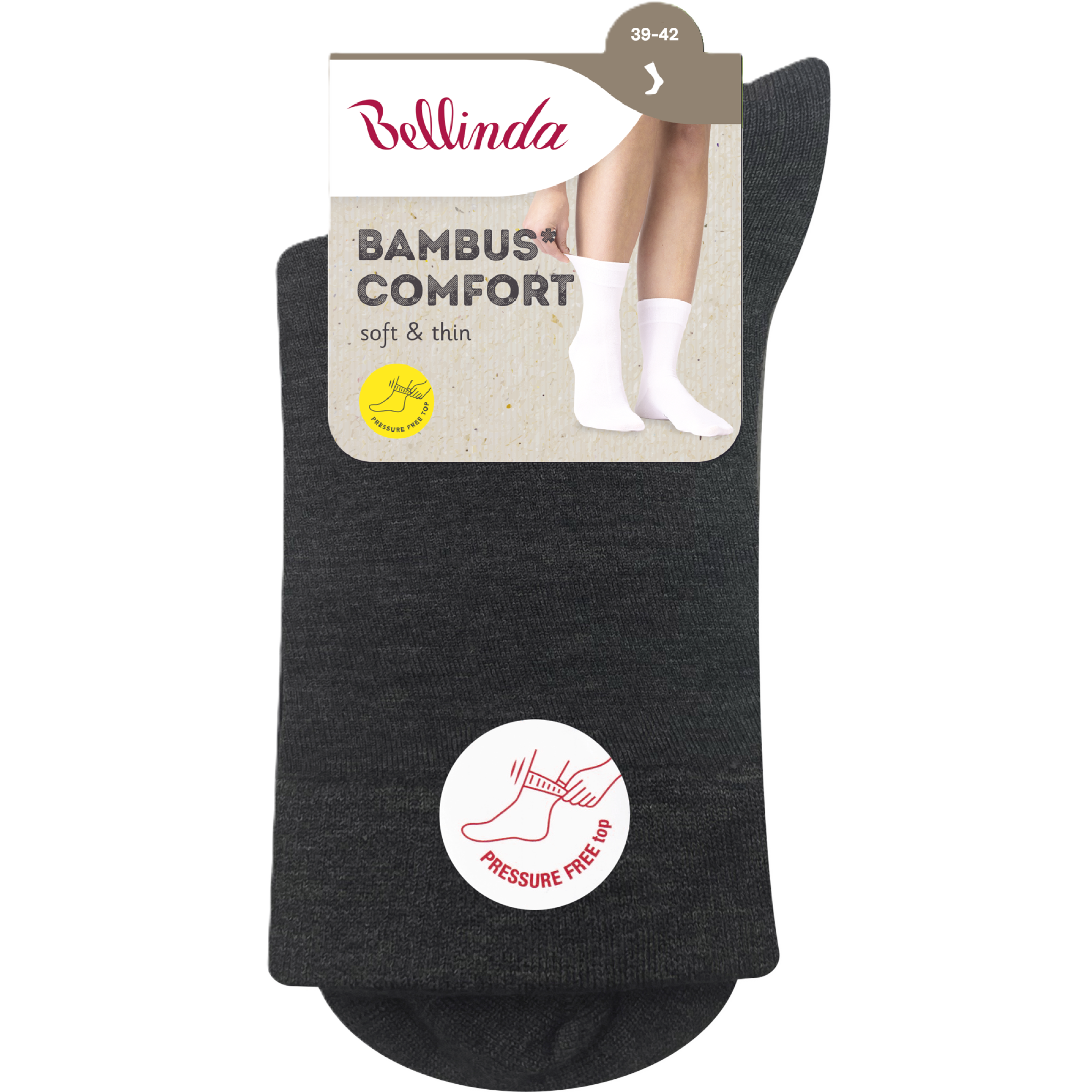 Dámské ponožky Bambus Comfort, černé 39/42