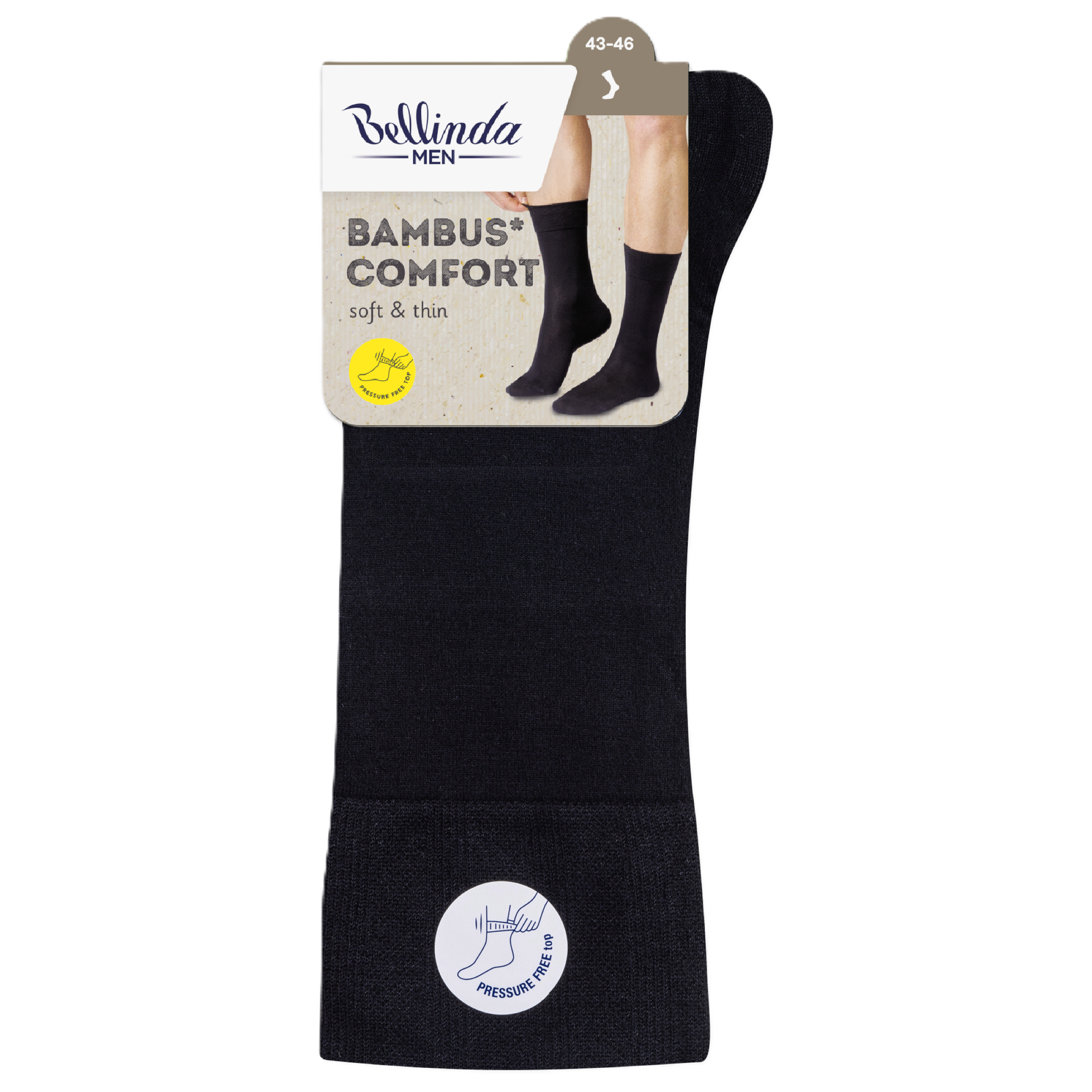 Pánské ponožky Bambus Comfort, černé 43/46