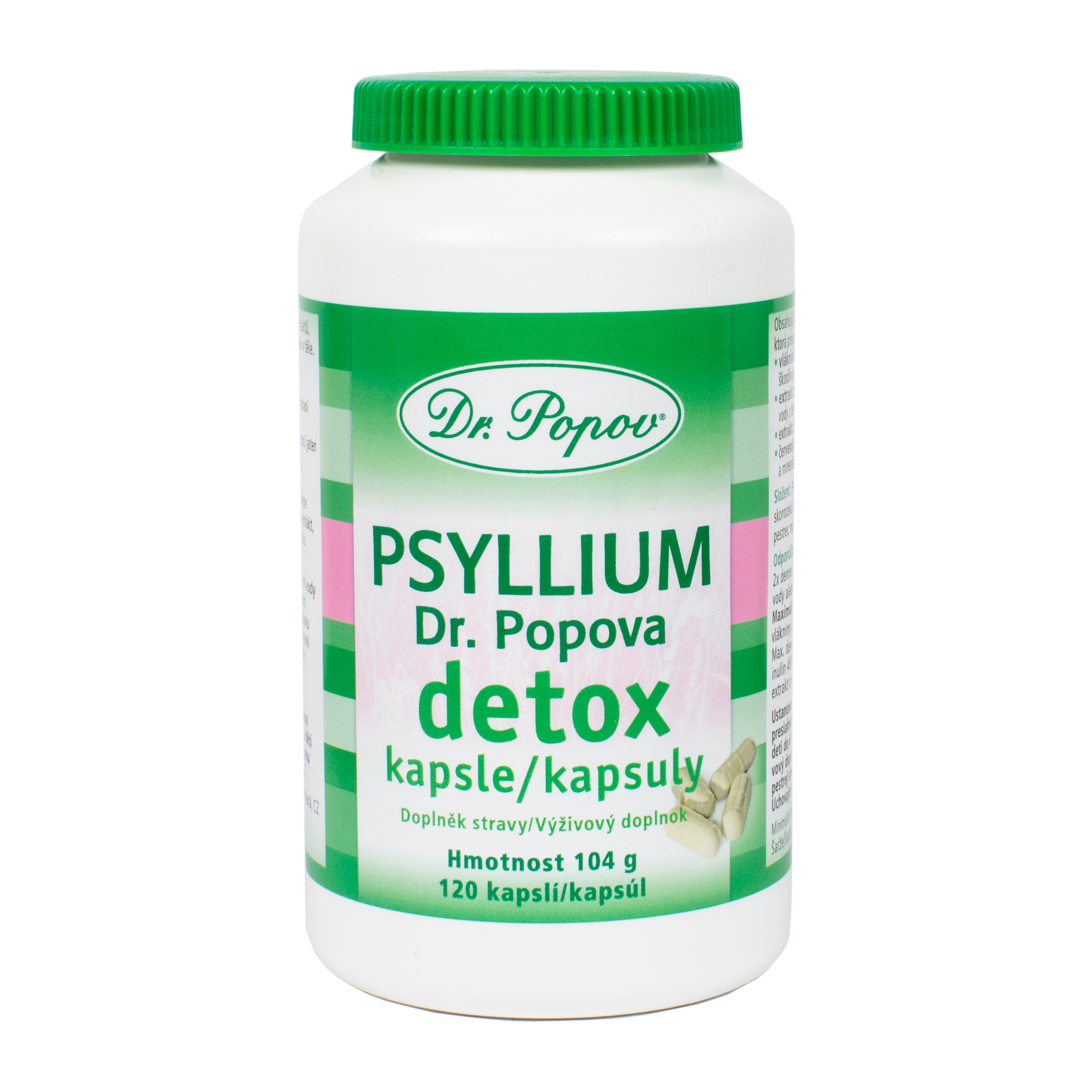 Psyllium kapsle detox, doplněk stravy