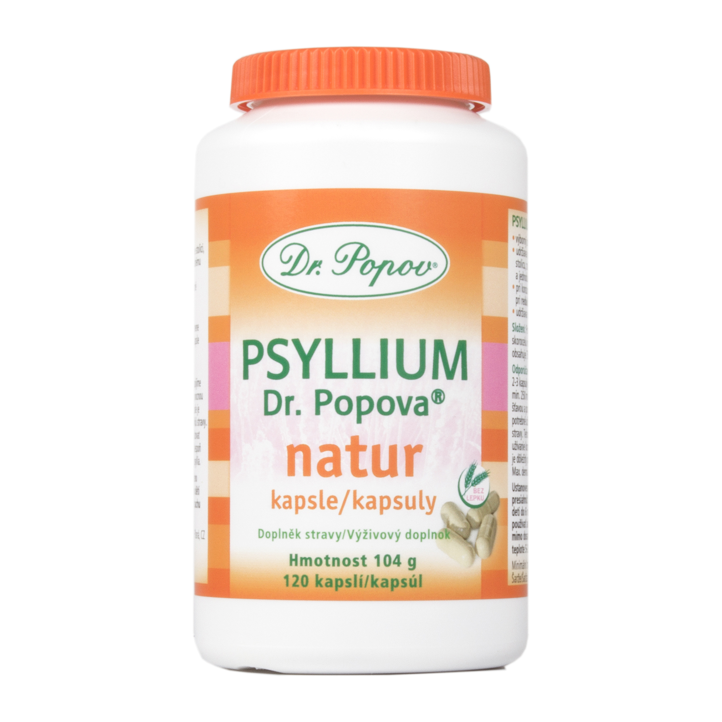 Psyllium kapsle natur, doplněk stravy