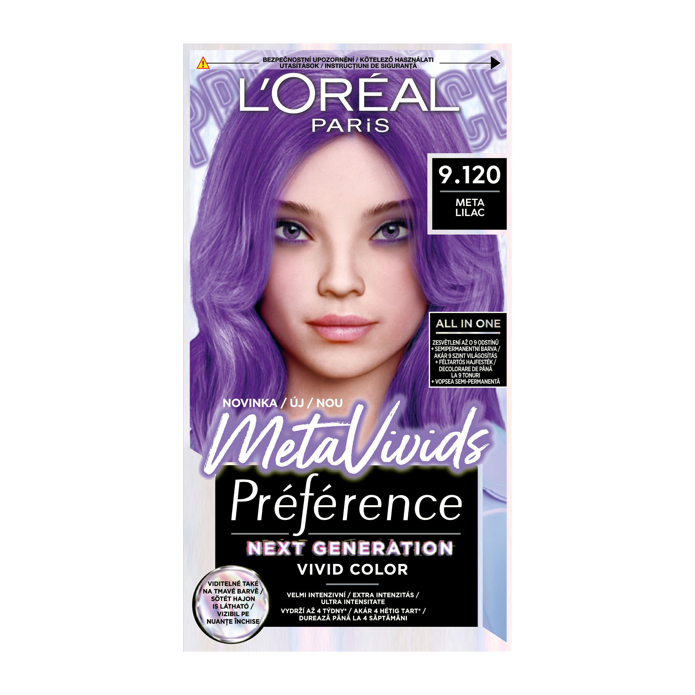 Barva na vlasy Préférence Metavivids 9.120 Lilac