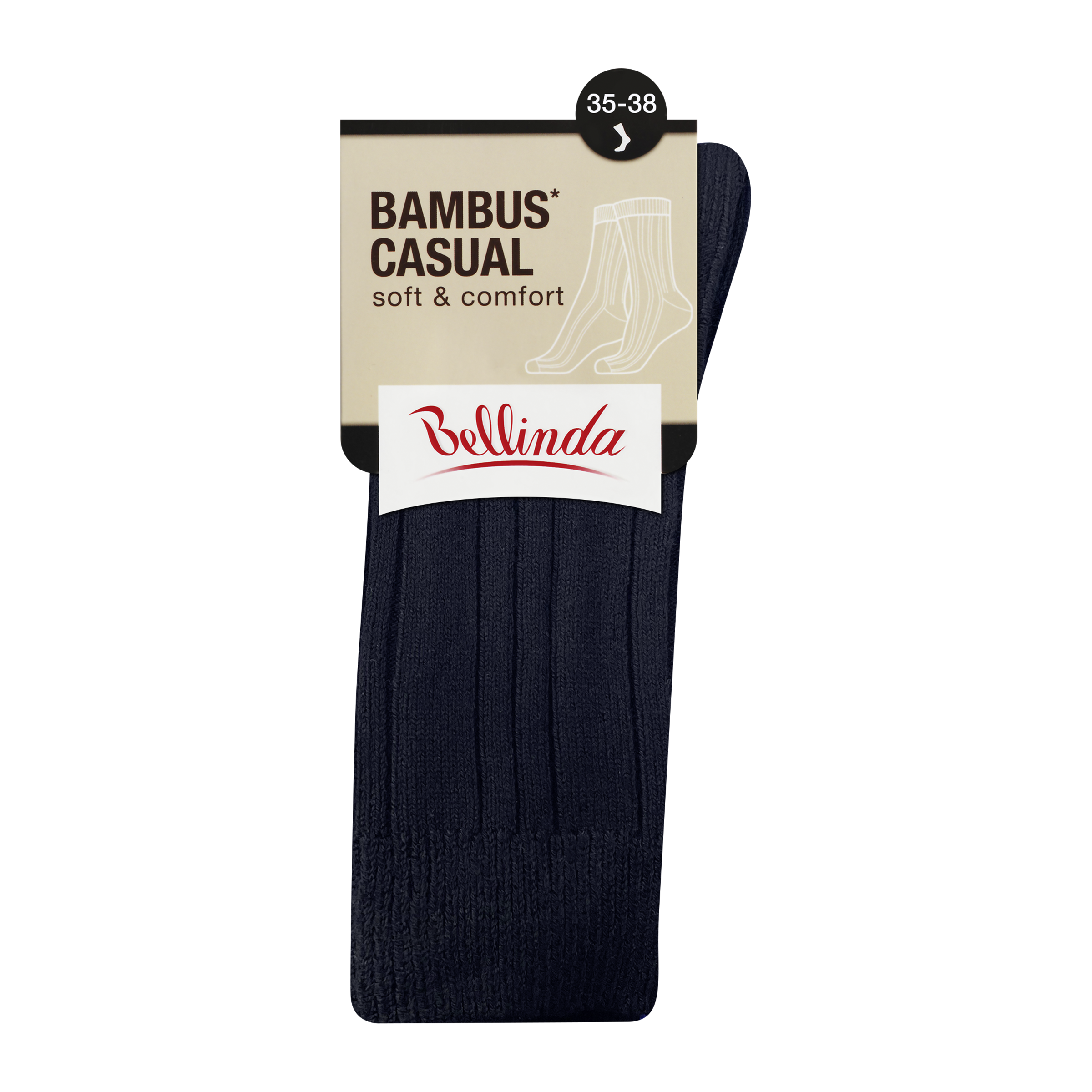 Ponožky Bambus Casual, unisex, černá, vel. 38