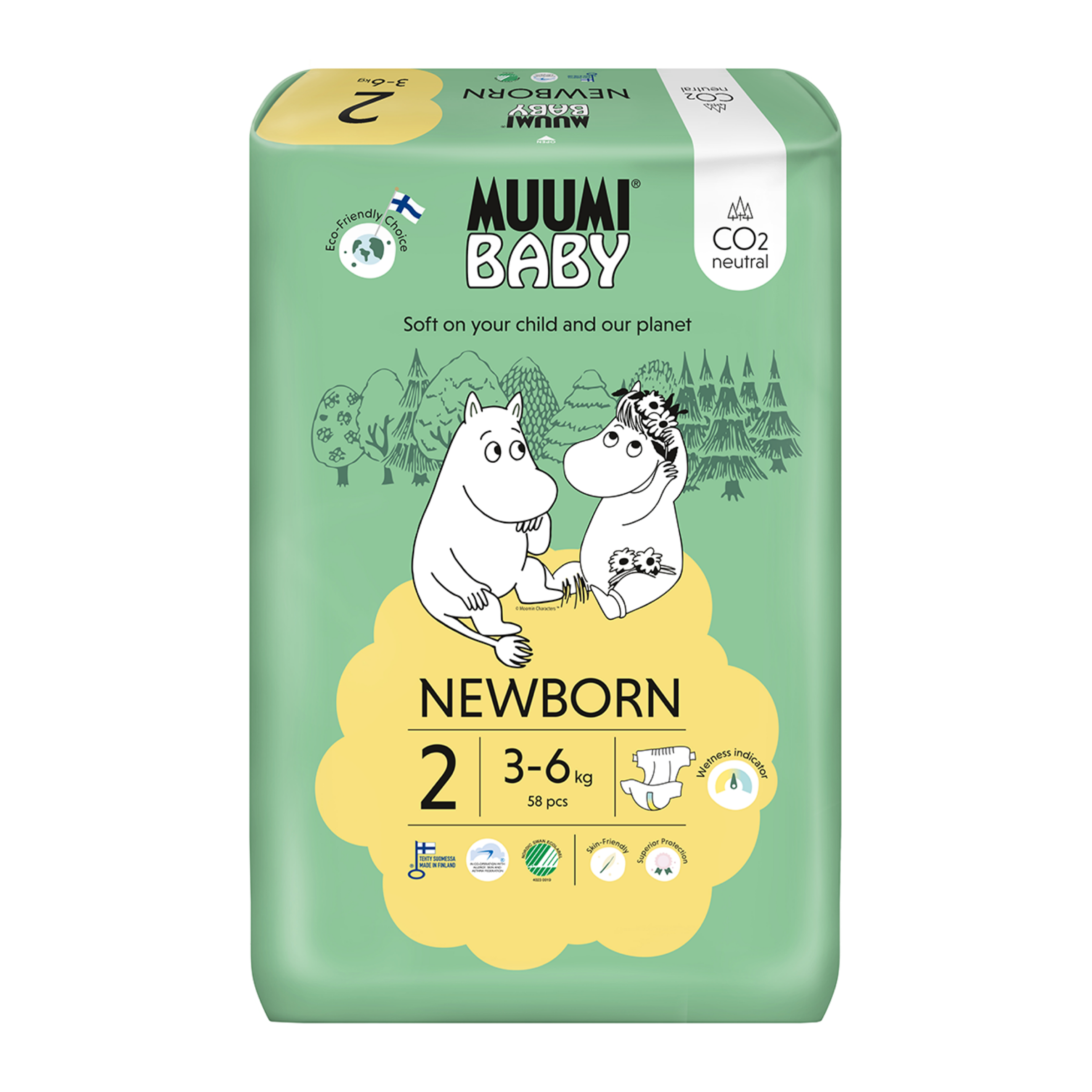 Eko plenky Newborn 3-6 kg, vel. 2