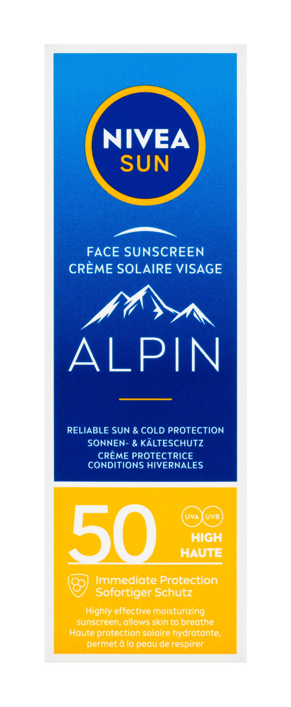 NIVEA SUN Alpin pleťový krém na opalování SPF 50 50 ml