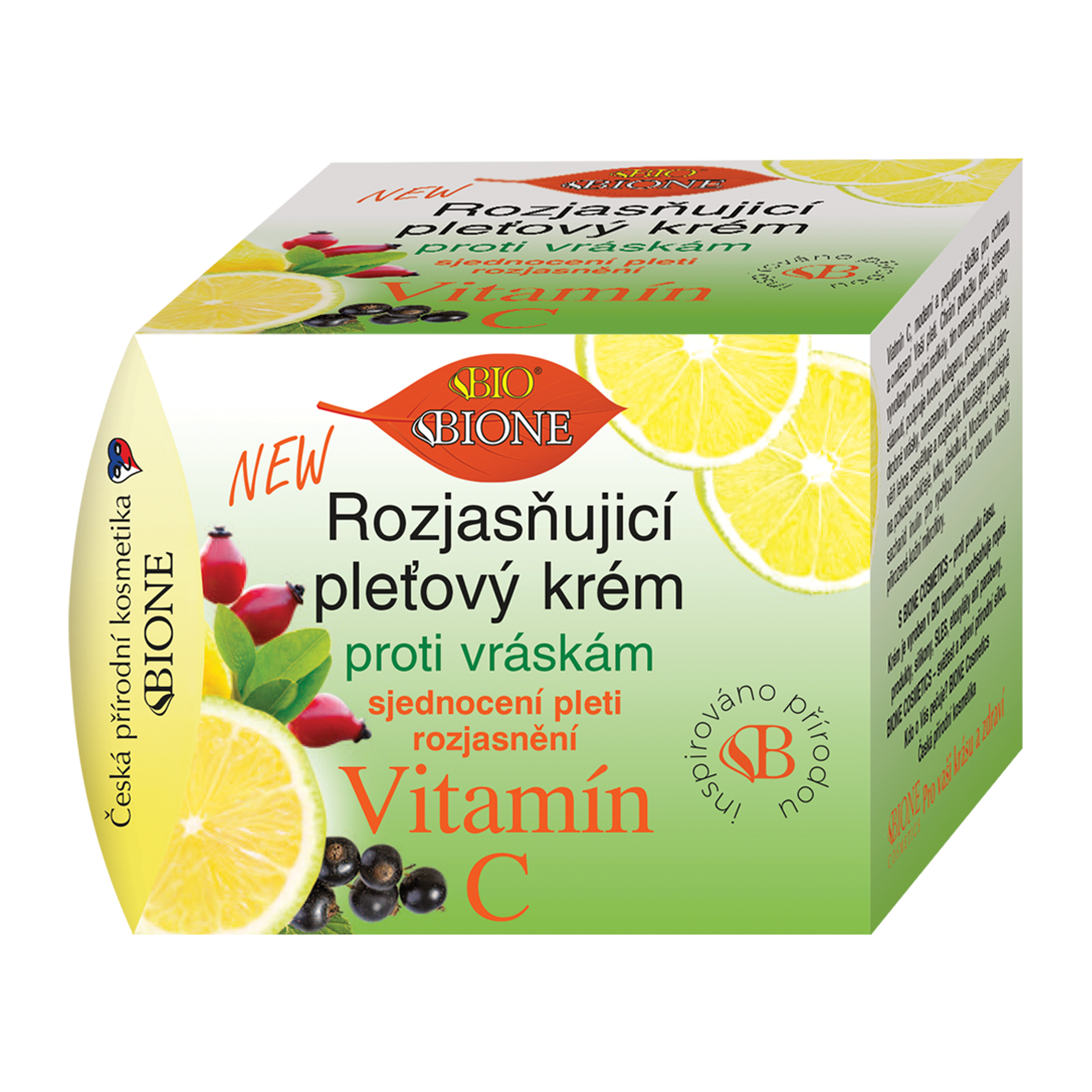 BIO rozjasňující pleťový krém Vitamín C