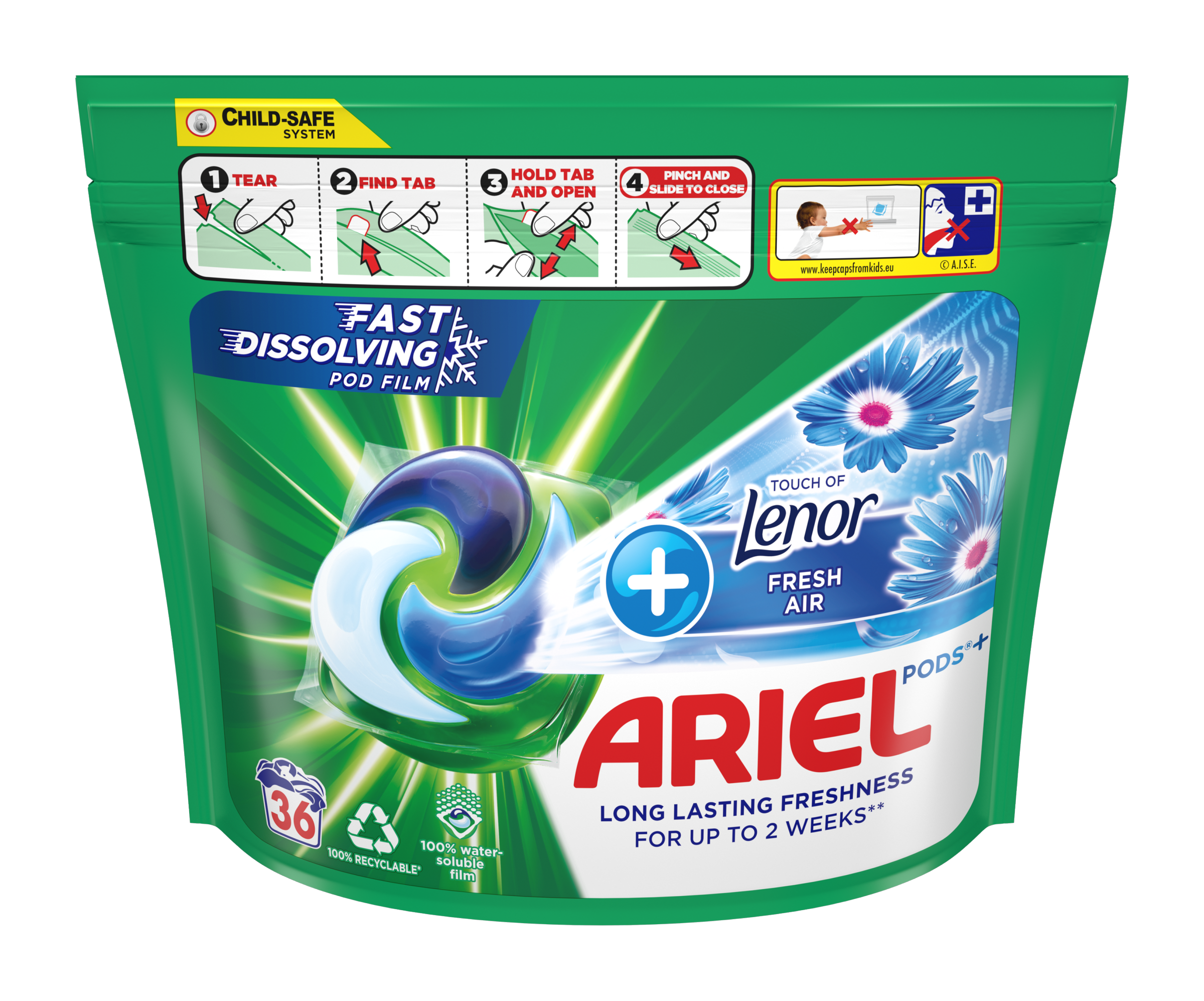 Prací kapsle All-in-1 +Touch of Lenor Fresh Air