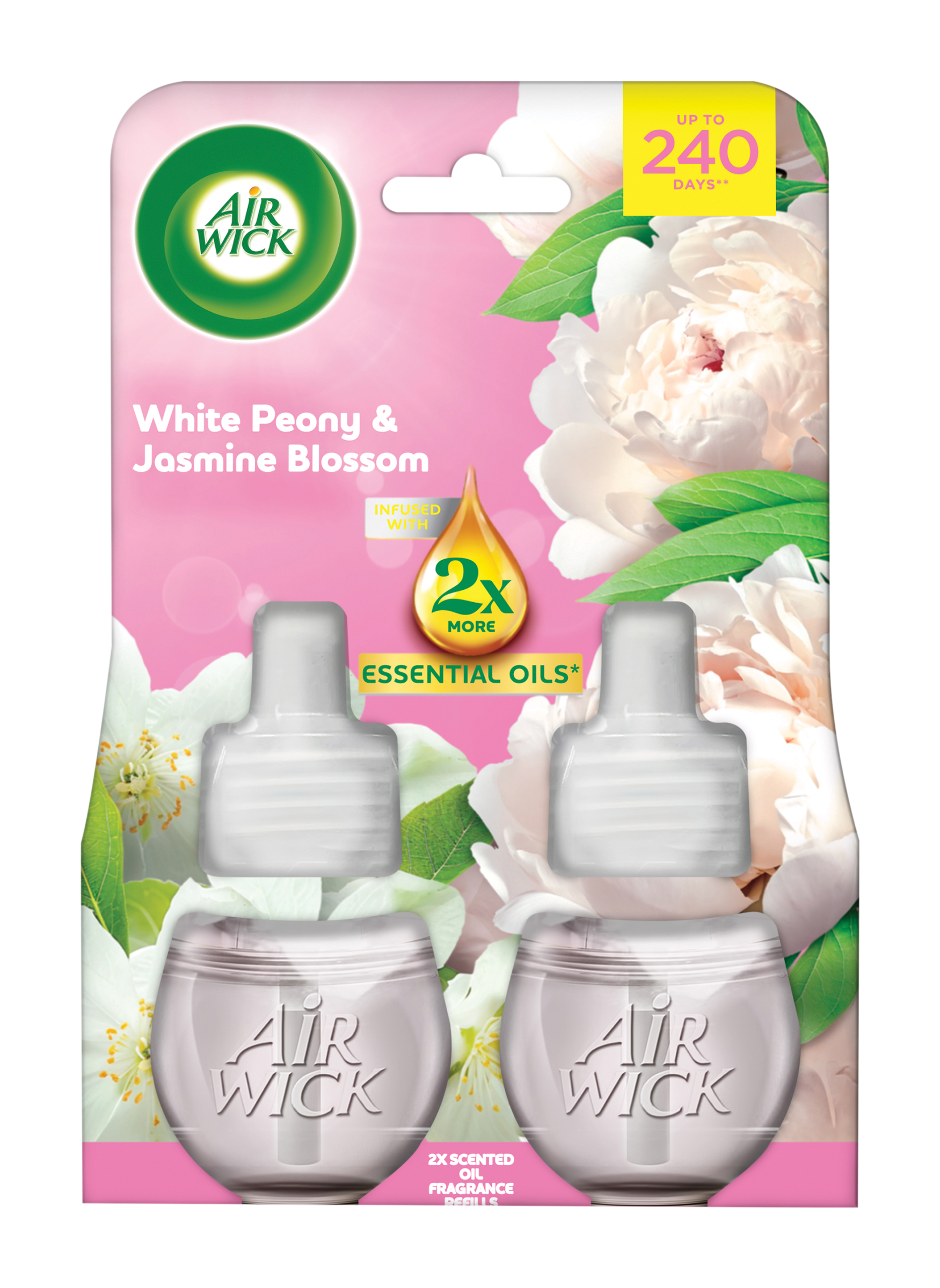 Tekutá náplň Essential Oils do elektrického přístroje Pivoňka a jasmínový květ DUO