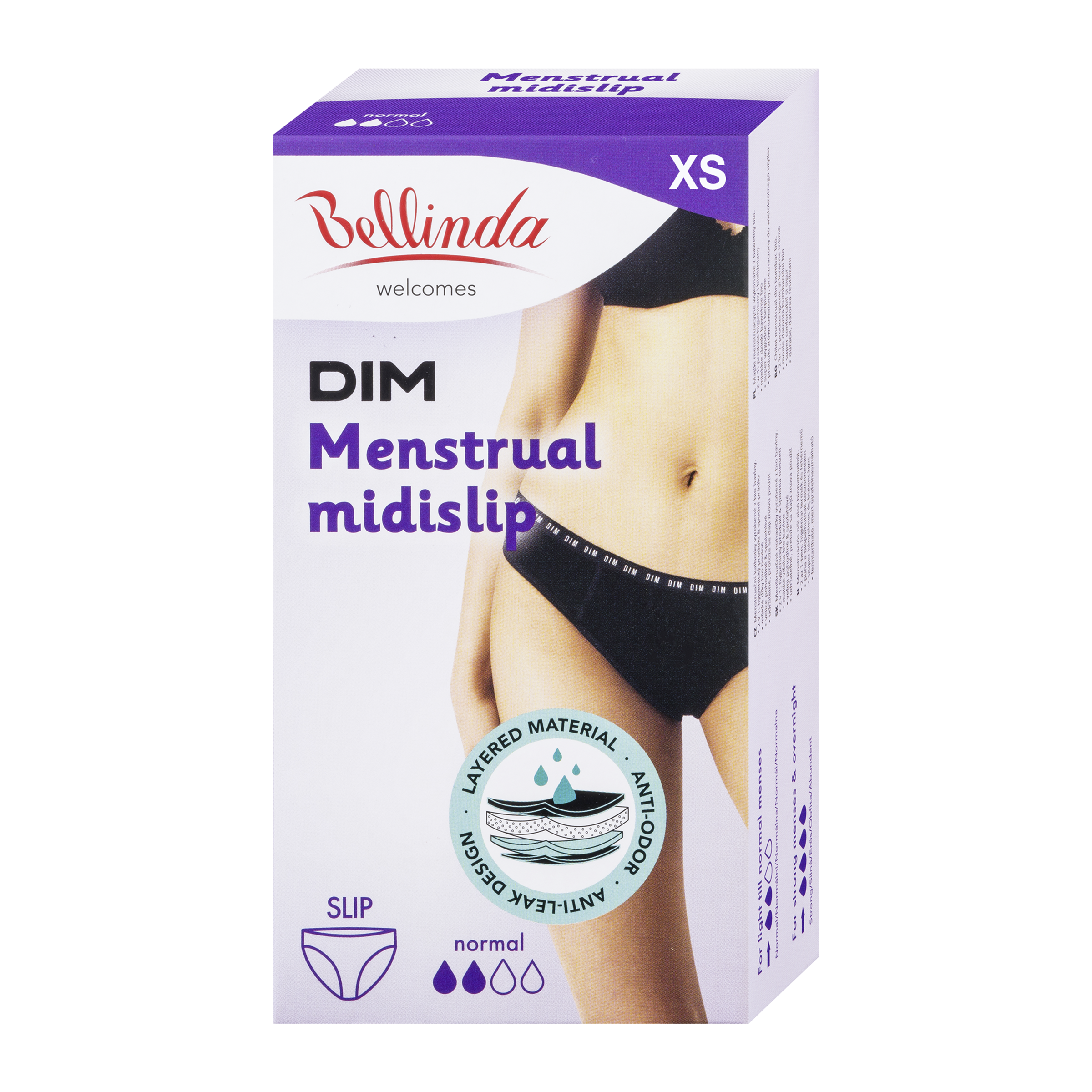 Menstruační kalhotky Slip Normal vel. XS