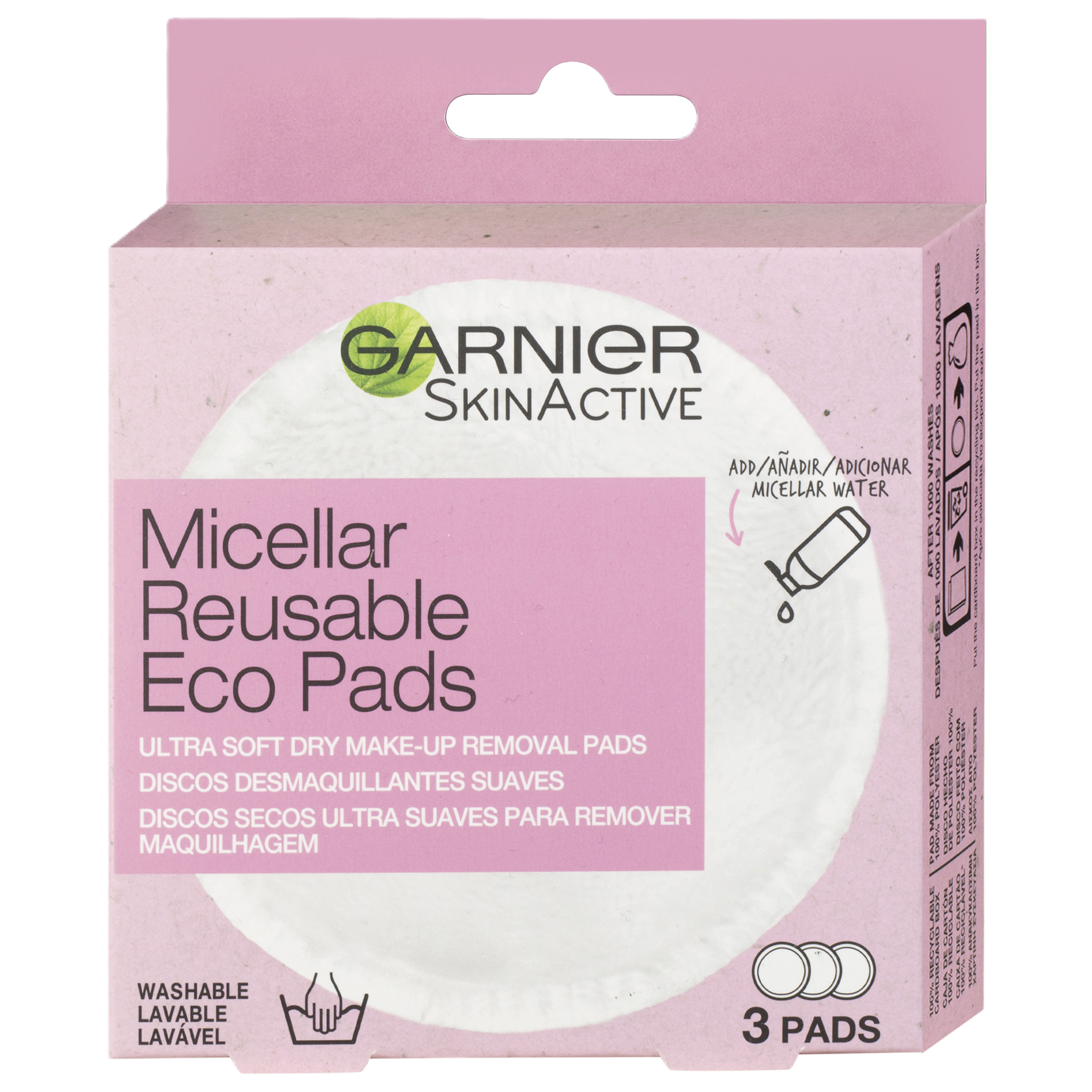 Garnier Znovupoužitelné odličovací tampony Eco Pads 3 ks