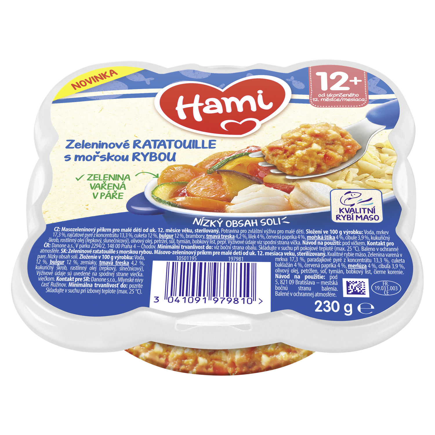 Zeleninové ratatouille s mořskou rybou